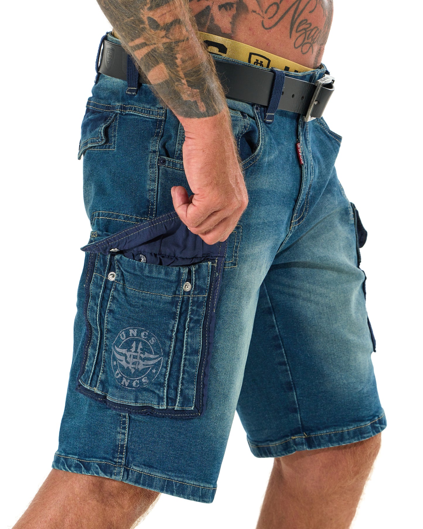 Pánské šortky KENNETH DENIM BLUE