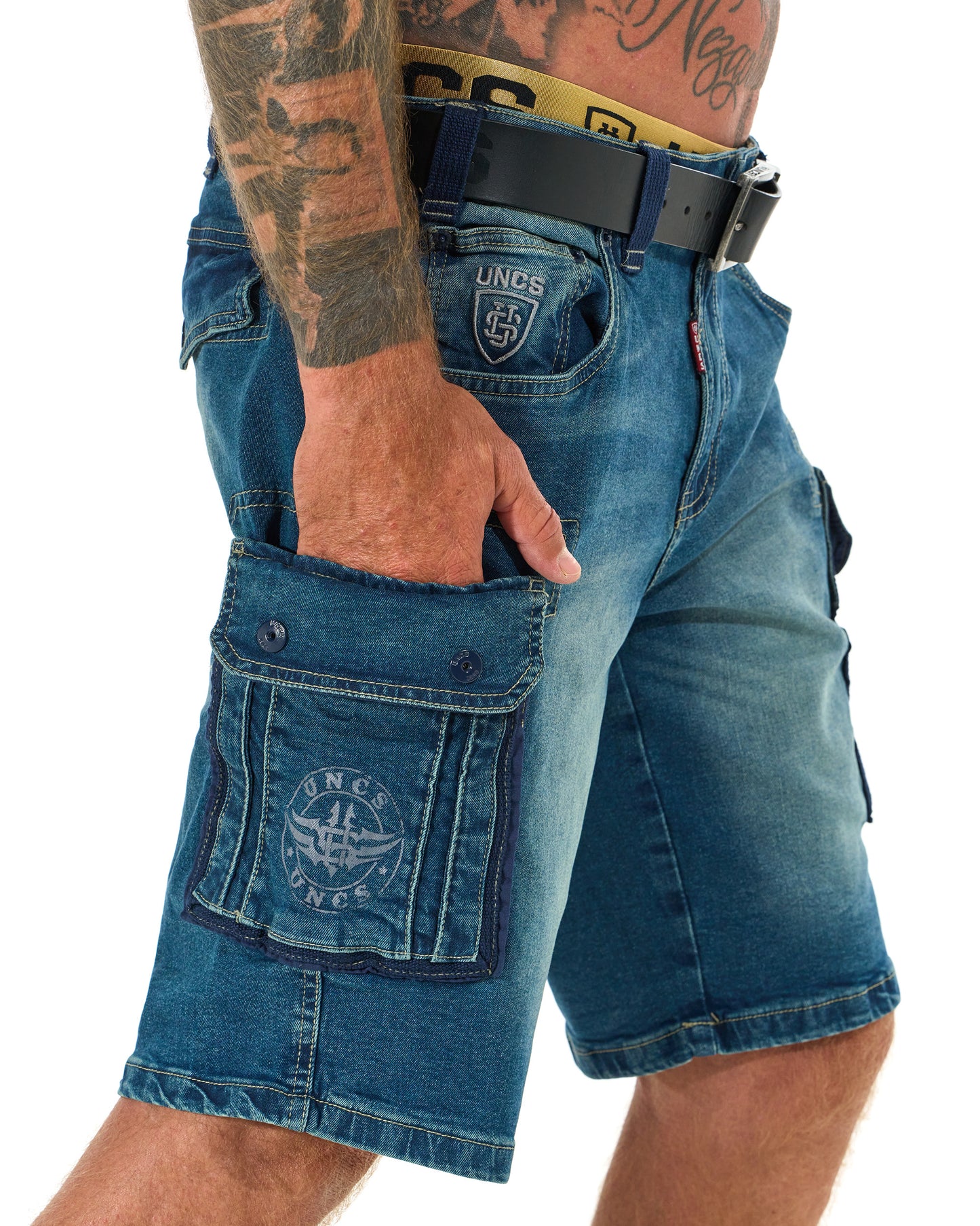 Pánské šortky KENNETH DENIM BLUE