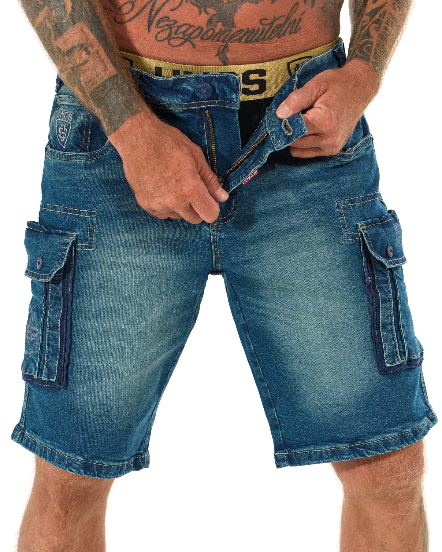 Pánské šortky KENNETH DENIM BLUE