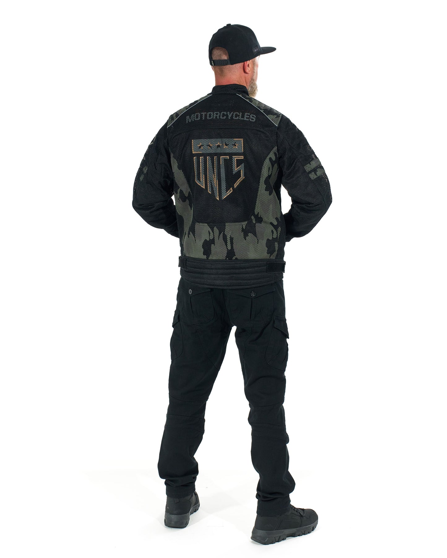Pánská bunda MOTORCYCLE (WITH PRINT) BLACK