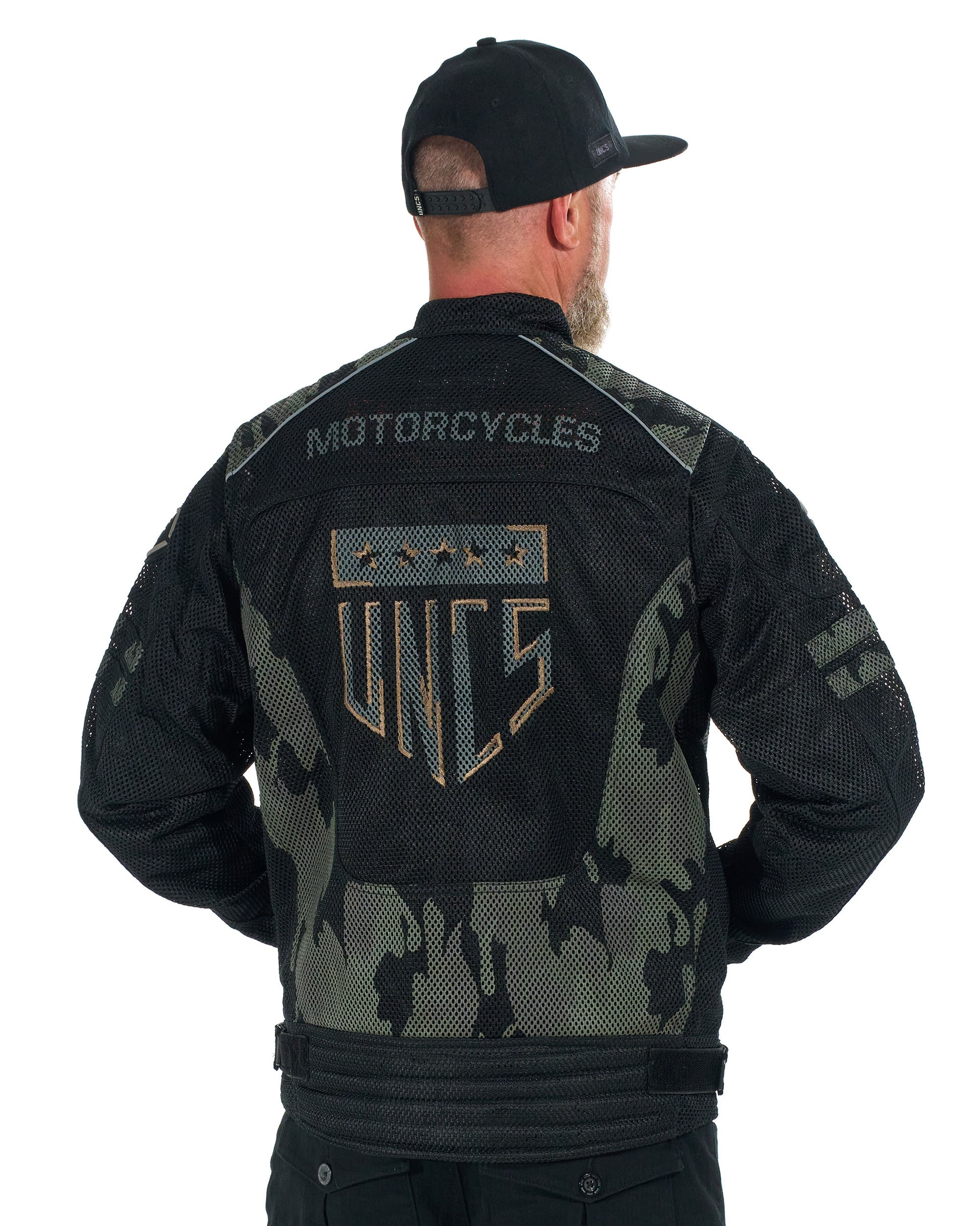 Pánská bunda MOTORCYCLE (WITH PRINT) BLACK