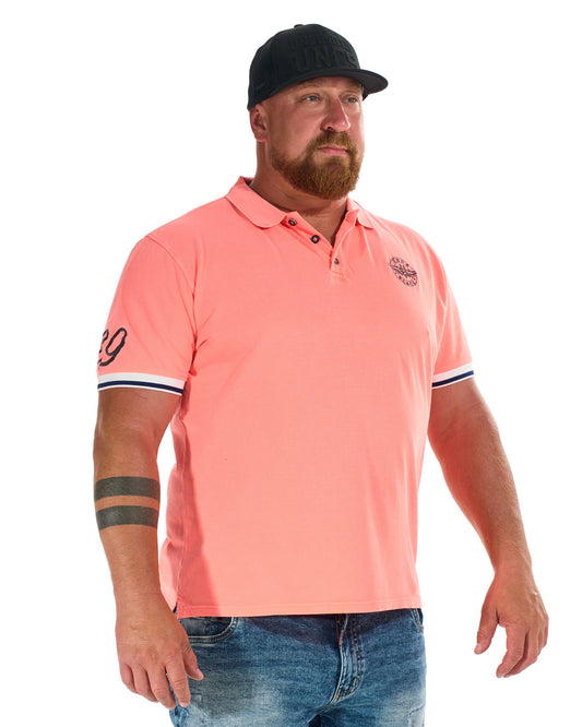 Pánské pólo DERICK III NEON CORAL