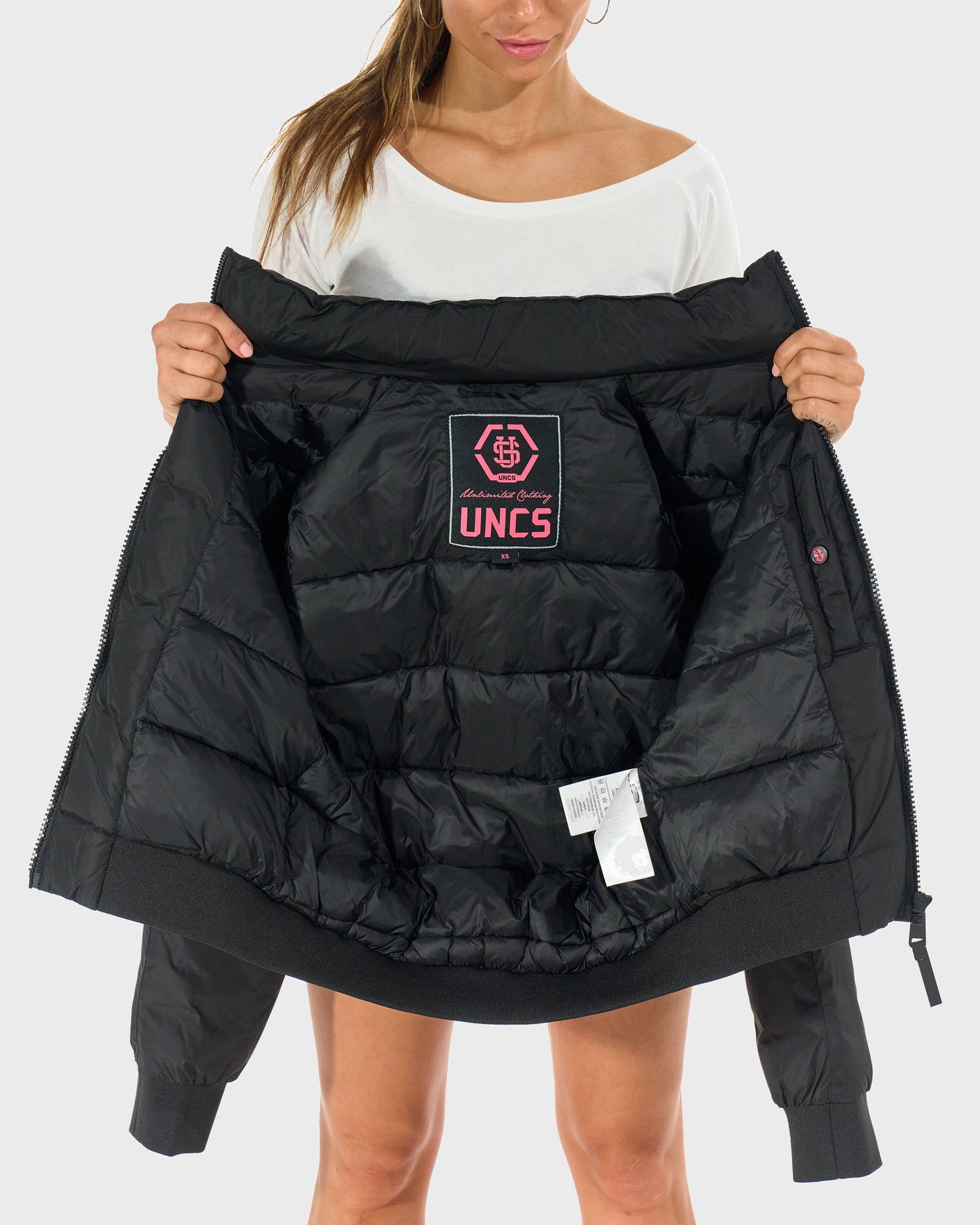 Dámská bunda JOANA BLACK/PINK