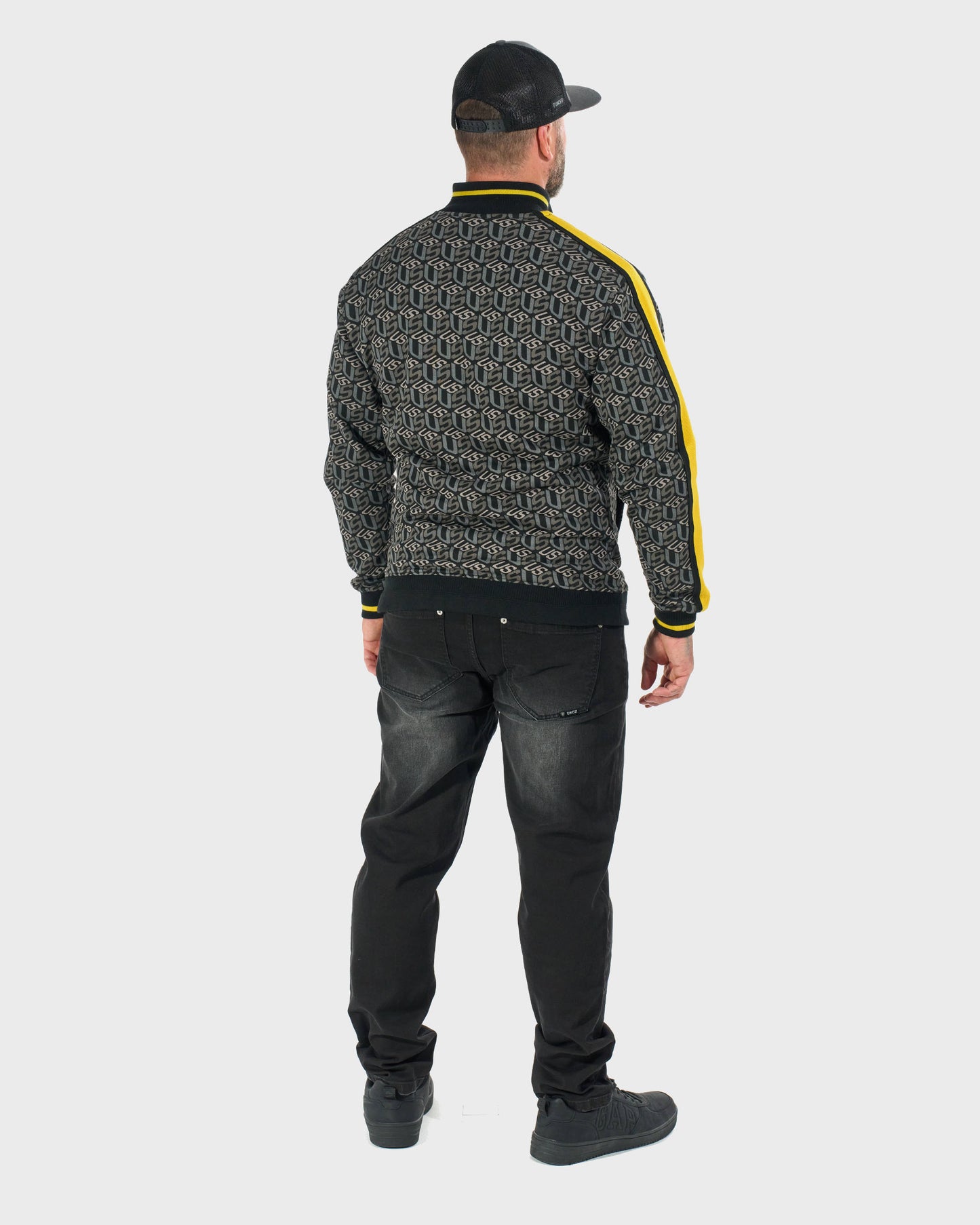 Pánská mikina COLIN BLACK/YELLOW