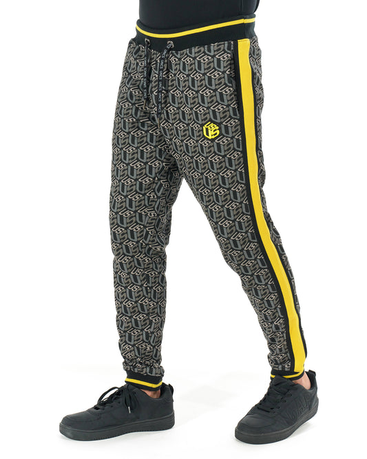 Pánské tepláky COLIN BLACK/YELLOW