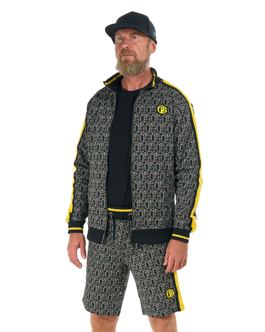 Pánské šortky COLIN BLACK/YELLOW