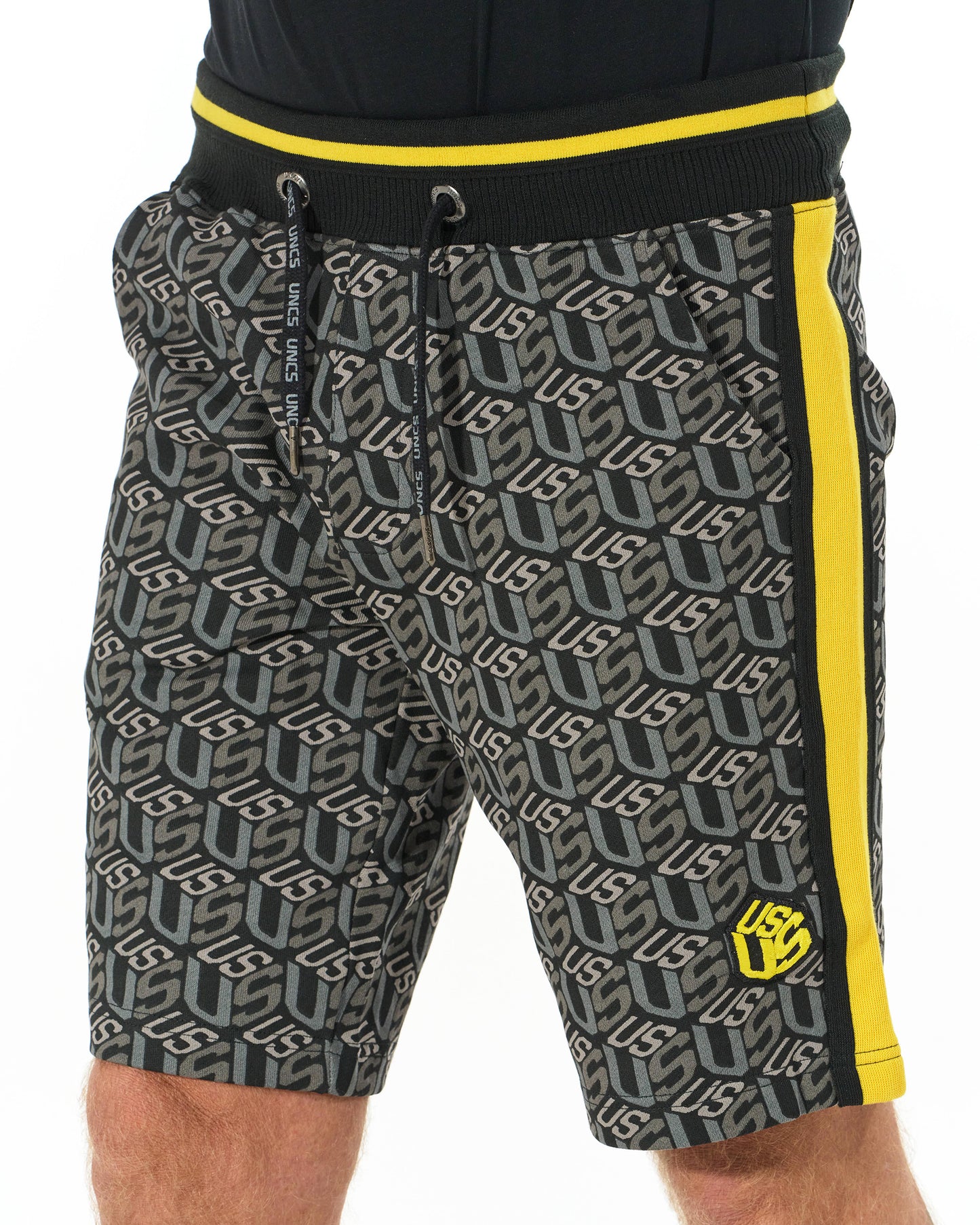 Pánské šortky COLIN BLACK/YELLOW
