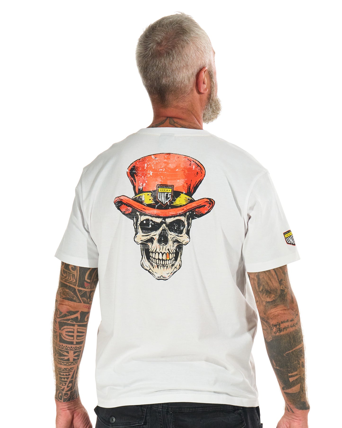 Pánské triko SKULL II WHITE