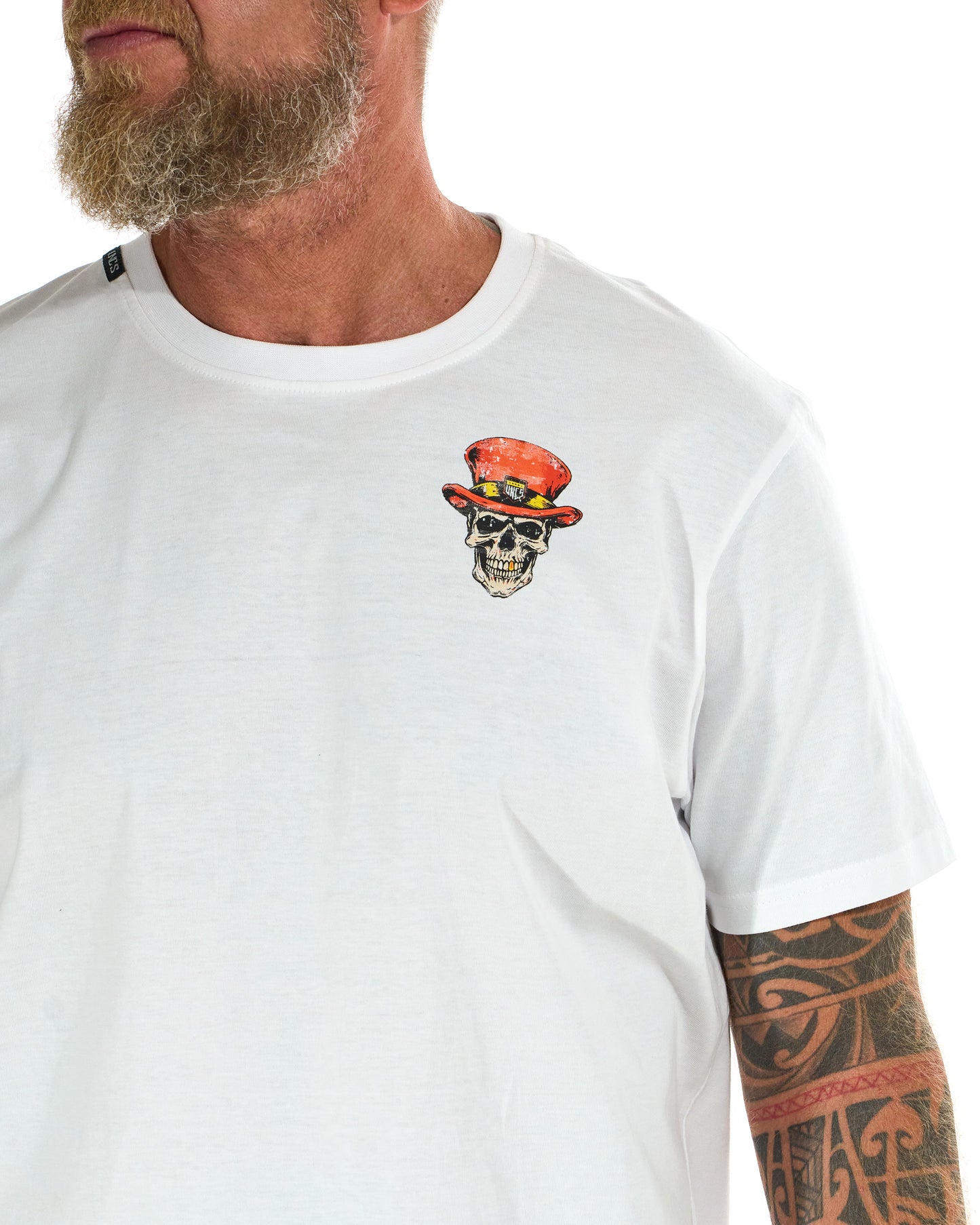 Pánské triko SKULL II WHITE