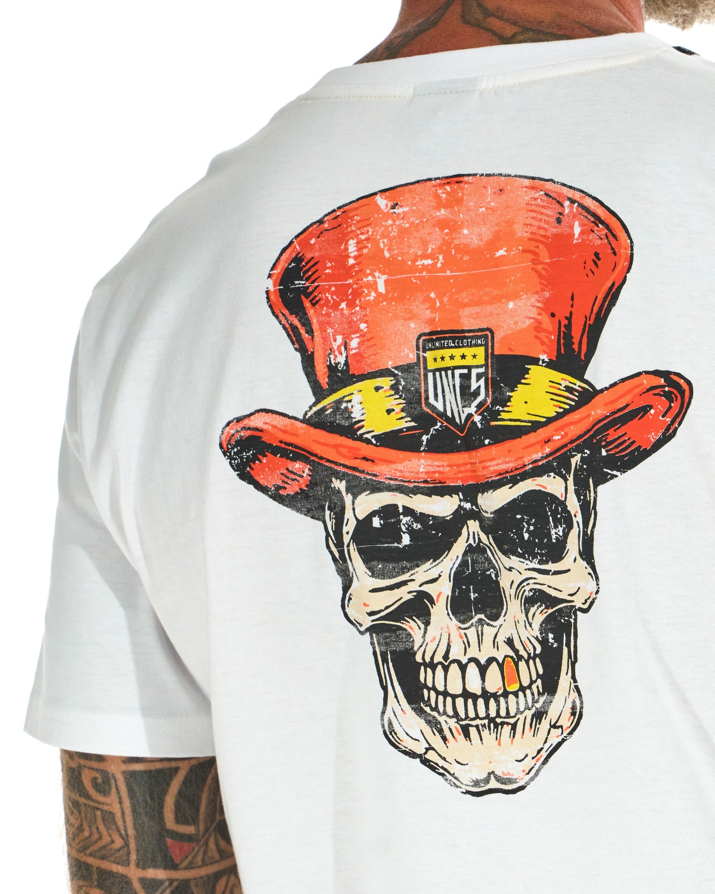 Pánské triko SKULL II WHITE