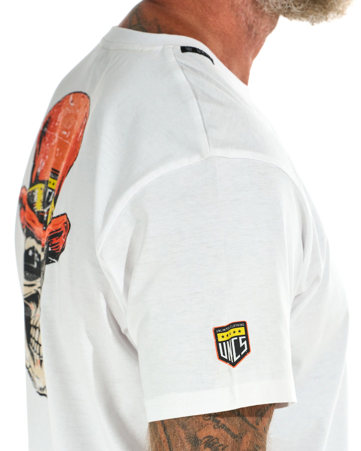 Pánské triko SKULL II WHITE