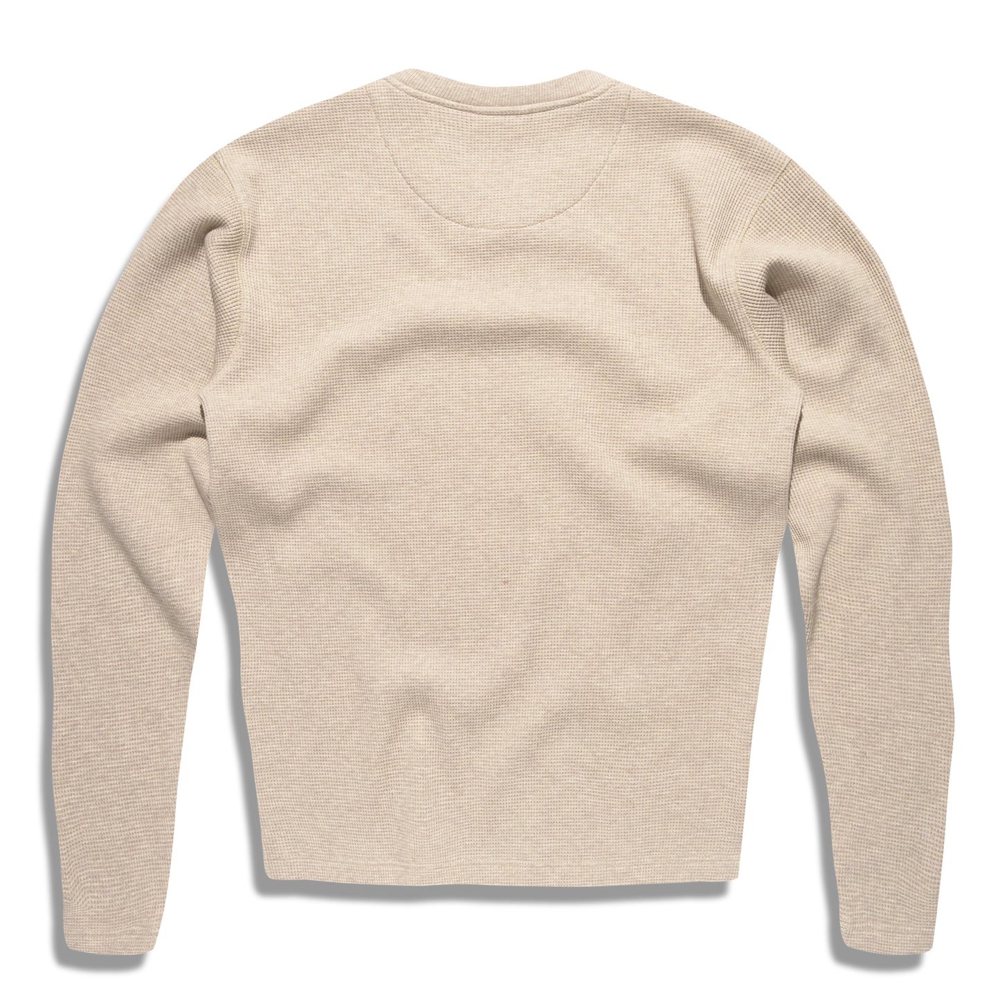 Béžové pánské tričko UNCS s dlouhým rukávem, strukturovaný materiál, minimalistický design.