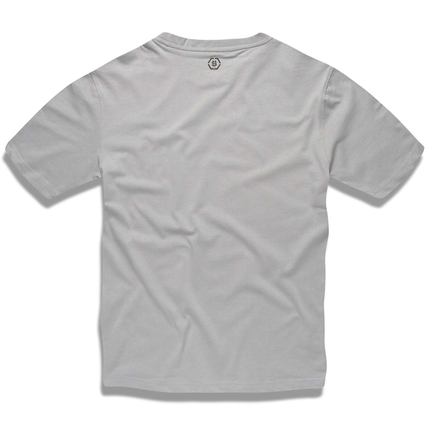 Pánské tričko UNCS BASIC HEAVY, šedé, oversize střih, vyšší gramáž, minimalistický design, odolné a pohodlné.