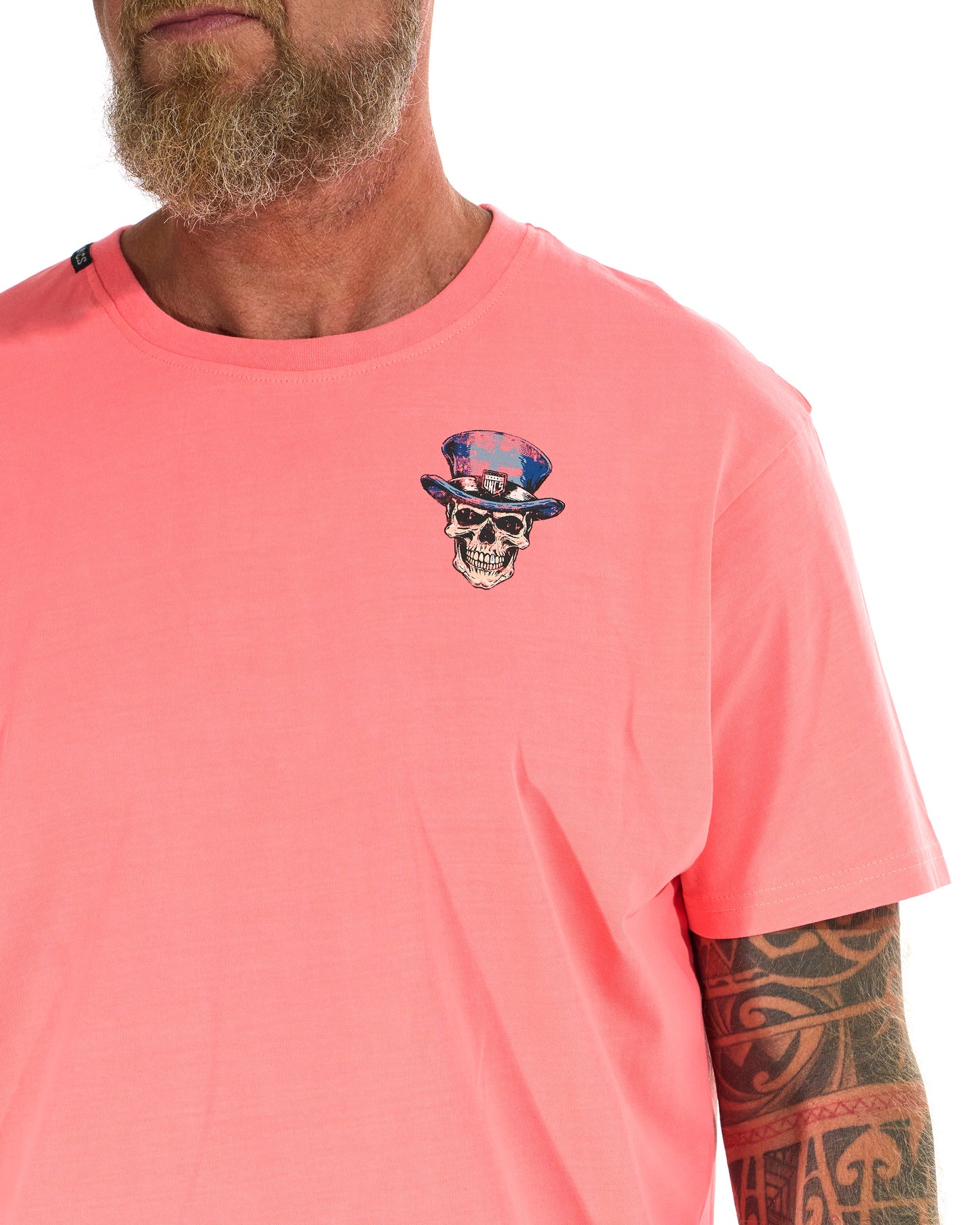 Pánské triko SKULL II NEON CORAL