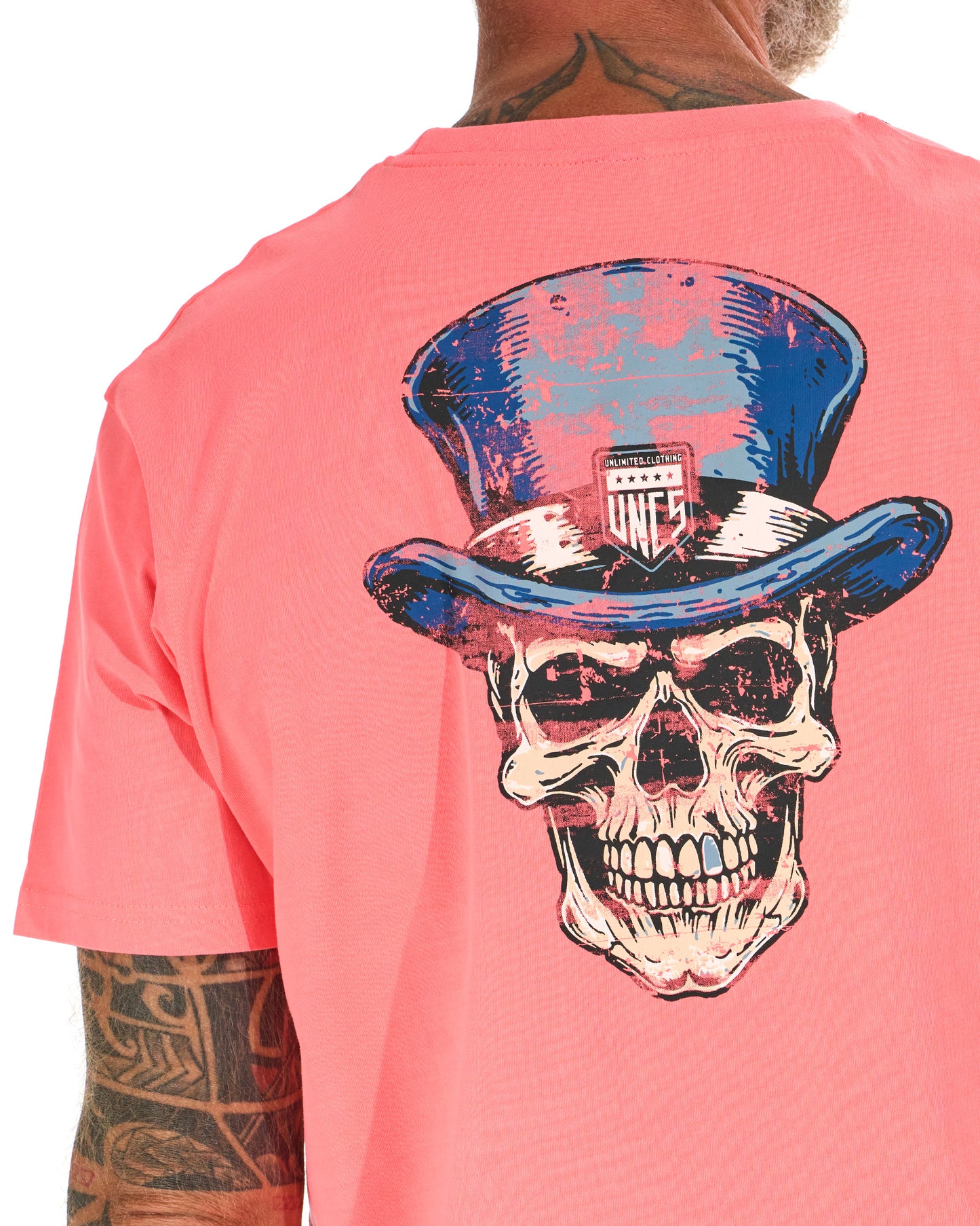 Pánské triko SKULL II NEON CORAL