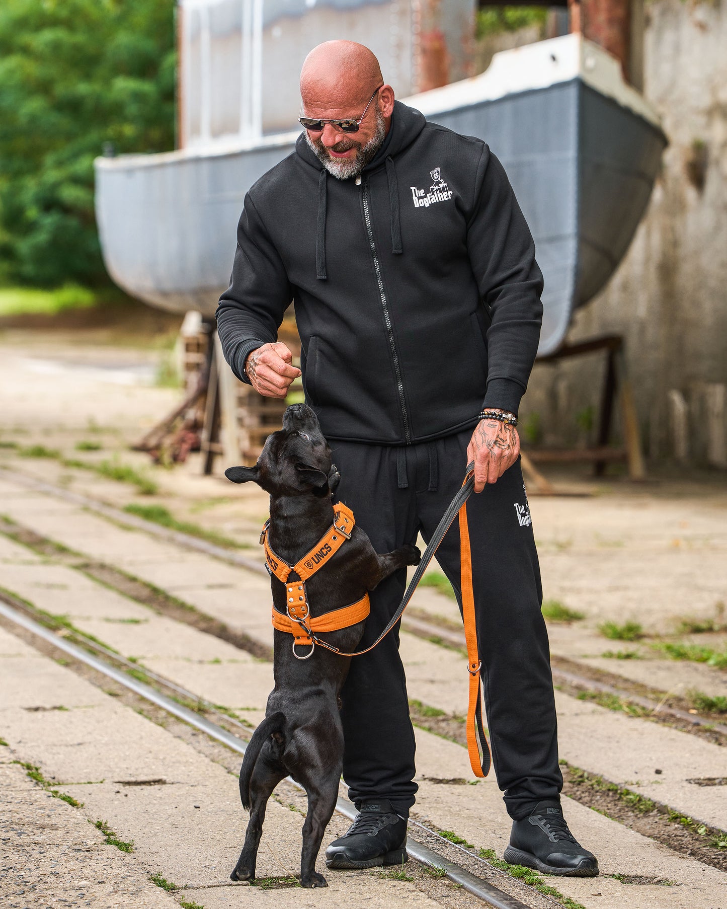 Pánské tepláky DOGFATHER BLACK