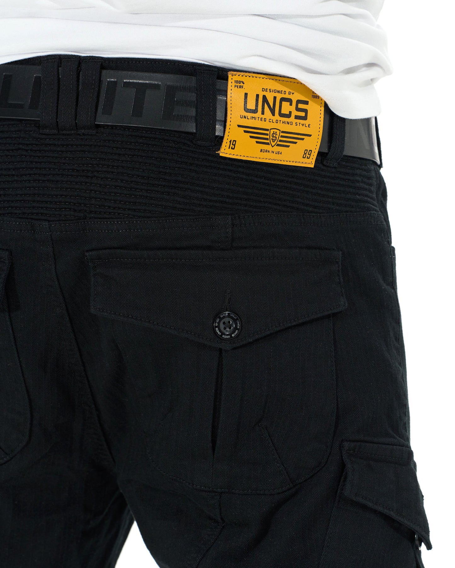 Pánské kalhoty MOTORCYCLE BLACK