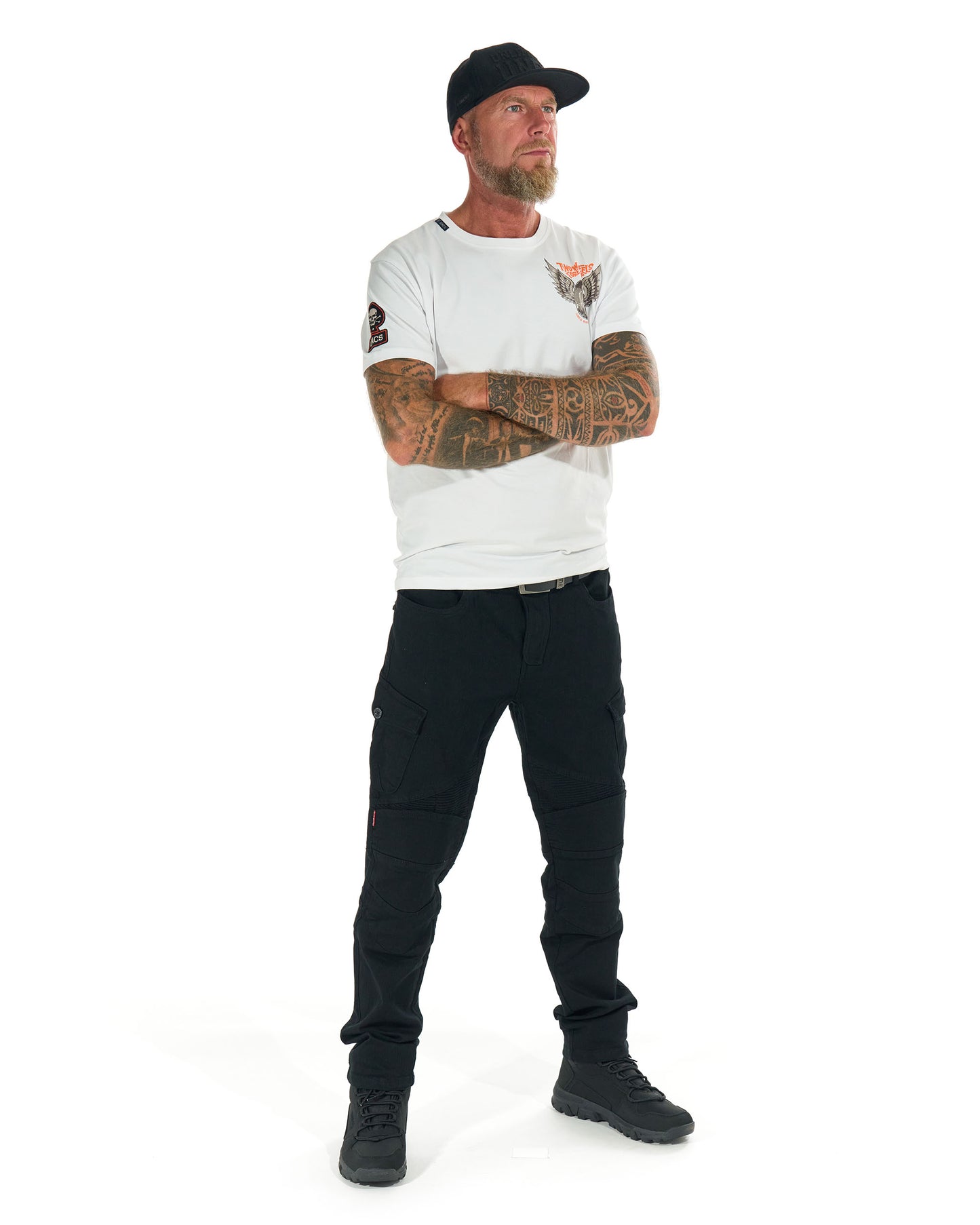 Pánské kalhoty MOTORCYCLE BLACK