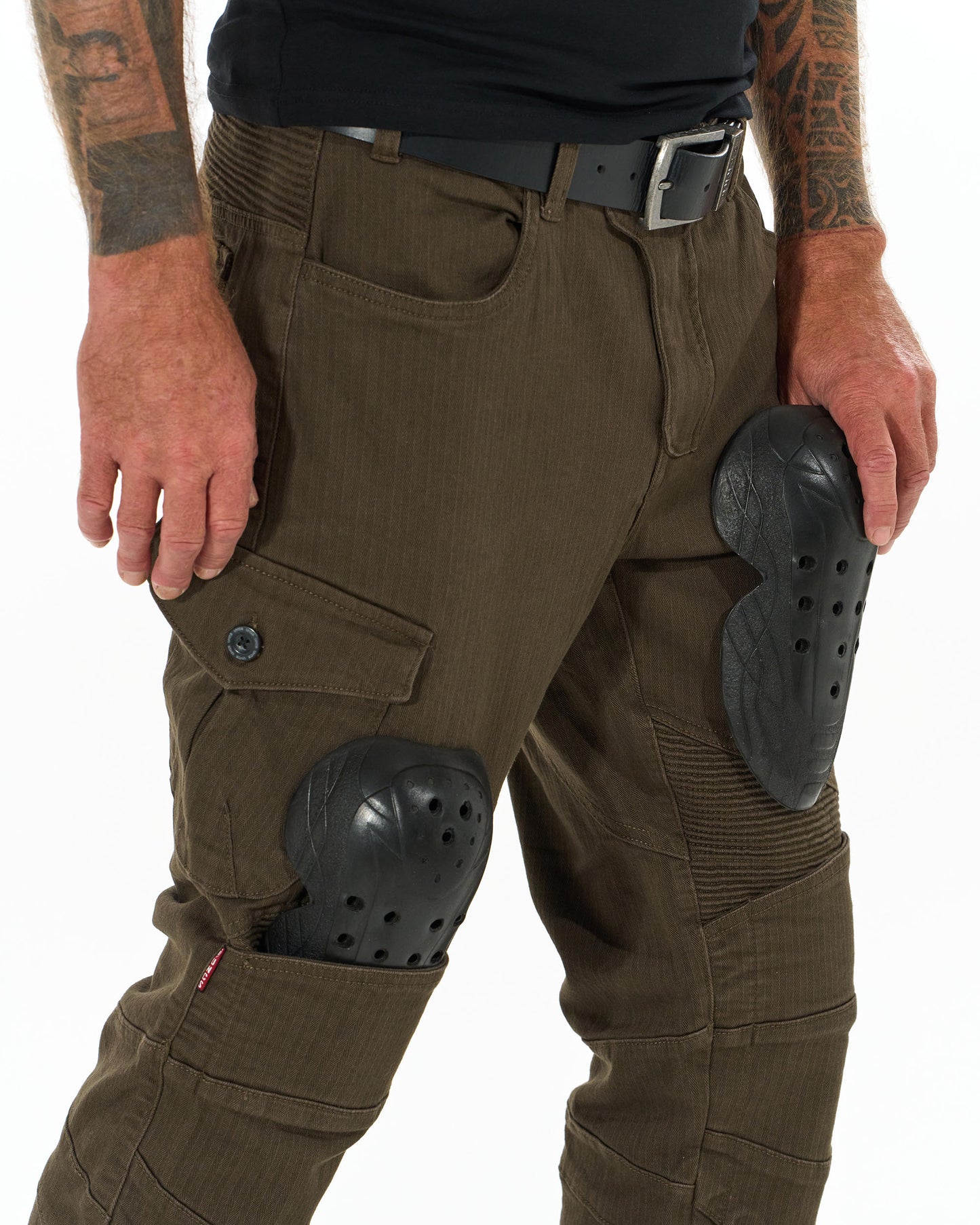 Pánské kalhoty MOTORCYCLE KHAKI