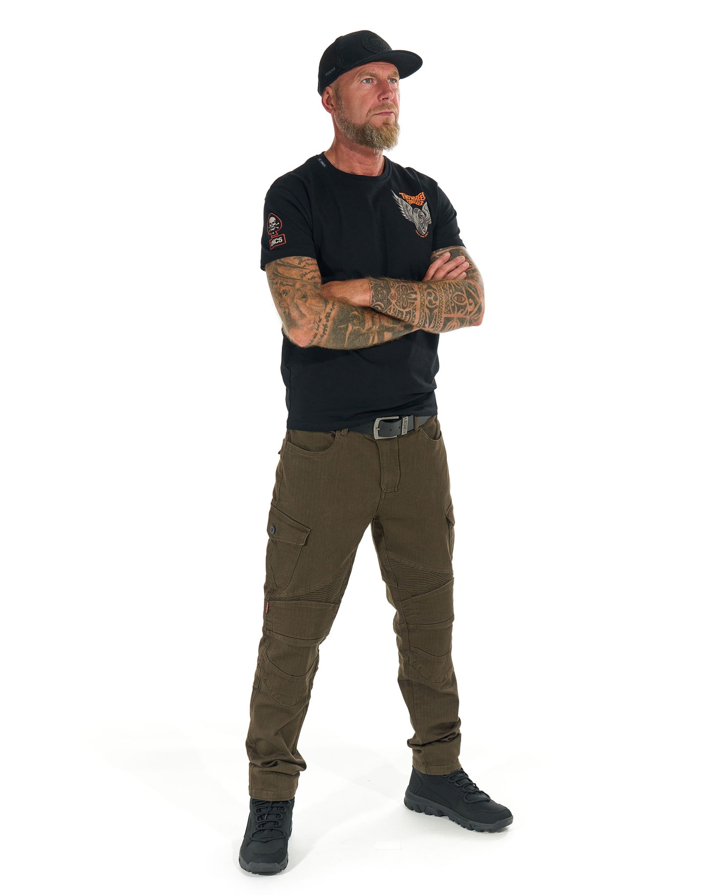 Pánské kalhoty MOTORCYCLE KHAKI