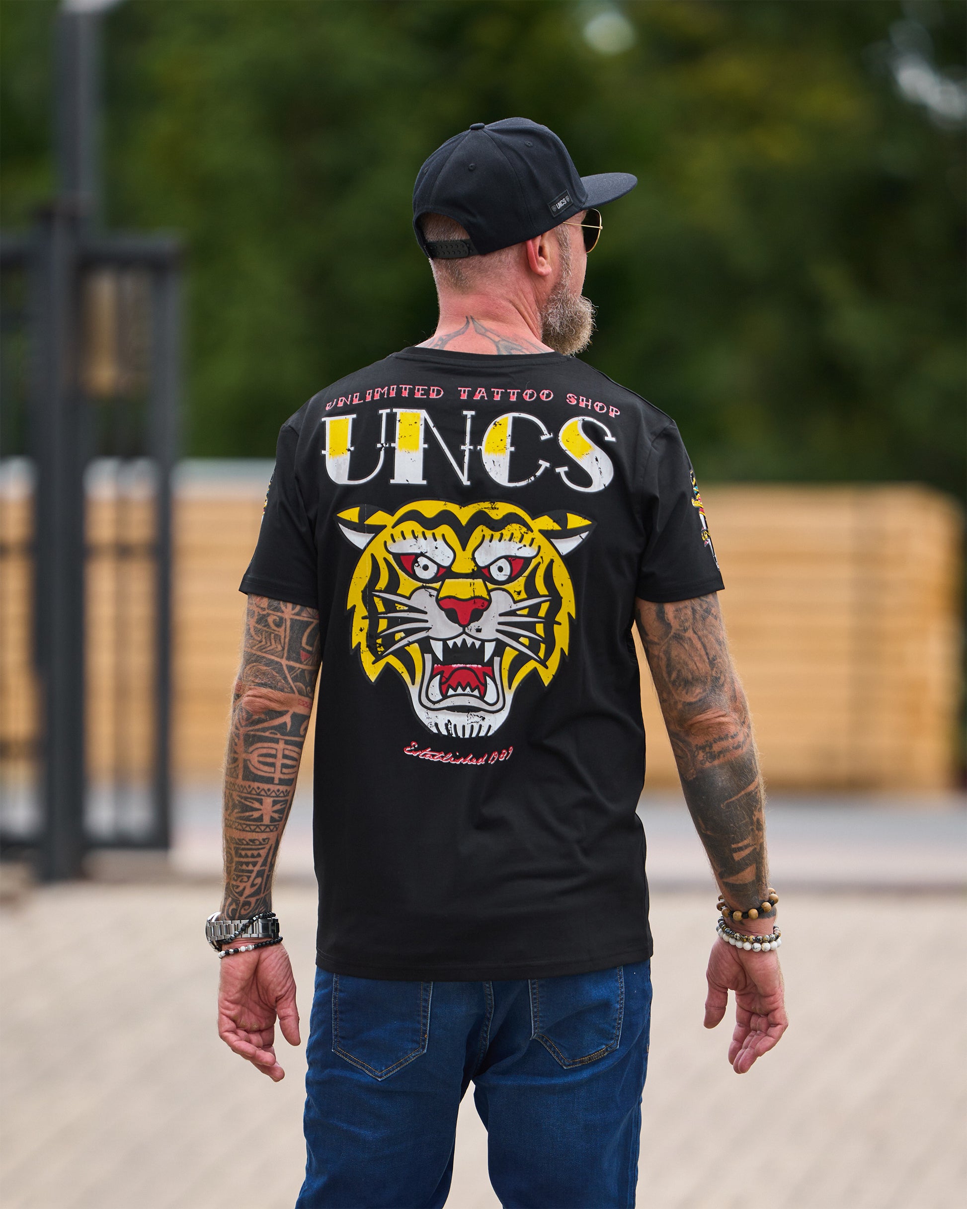 Pánské triko TIGER BLACK