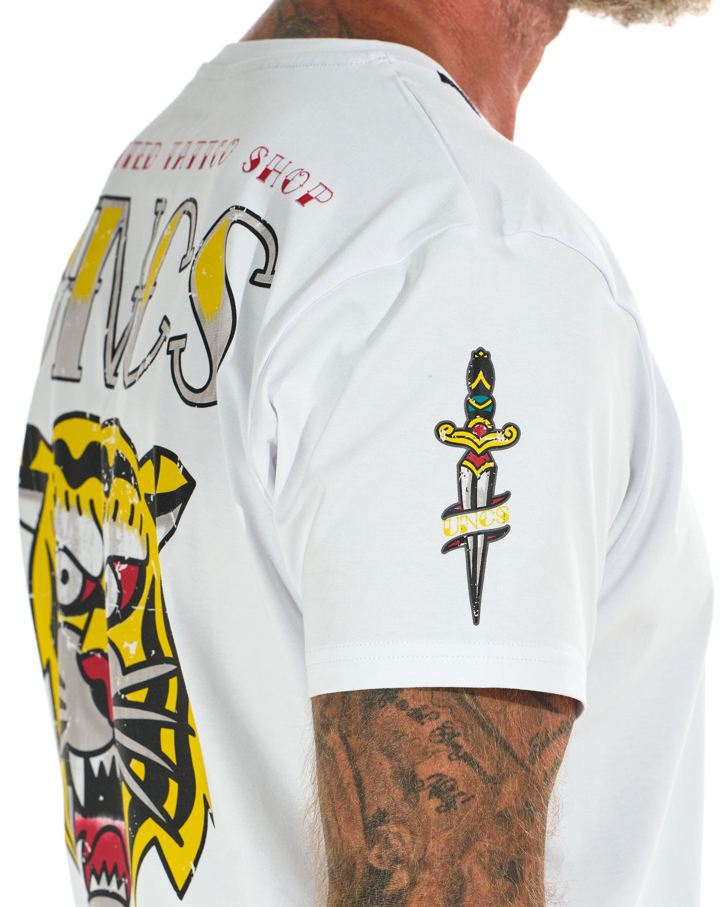 Pánské triko TIGER WHITE