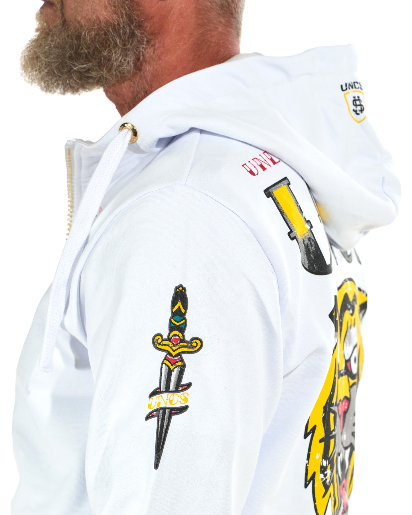 Pánská mikina TIGER II WHITE