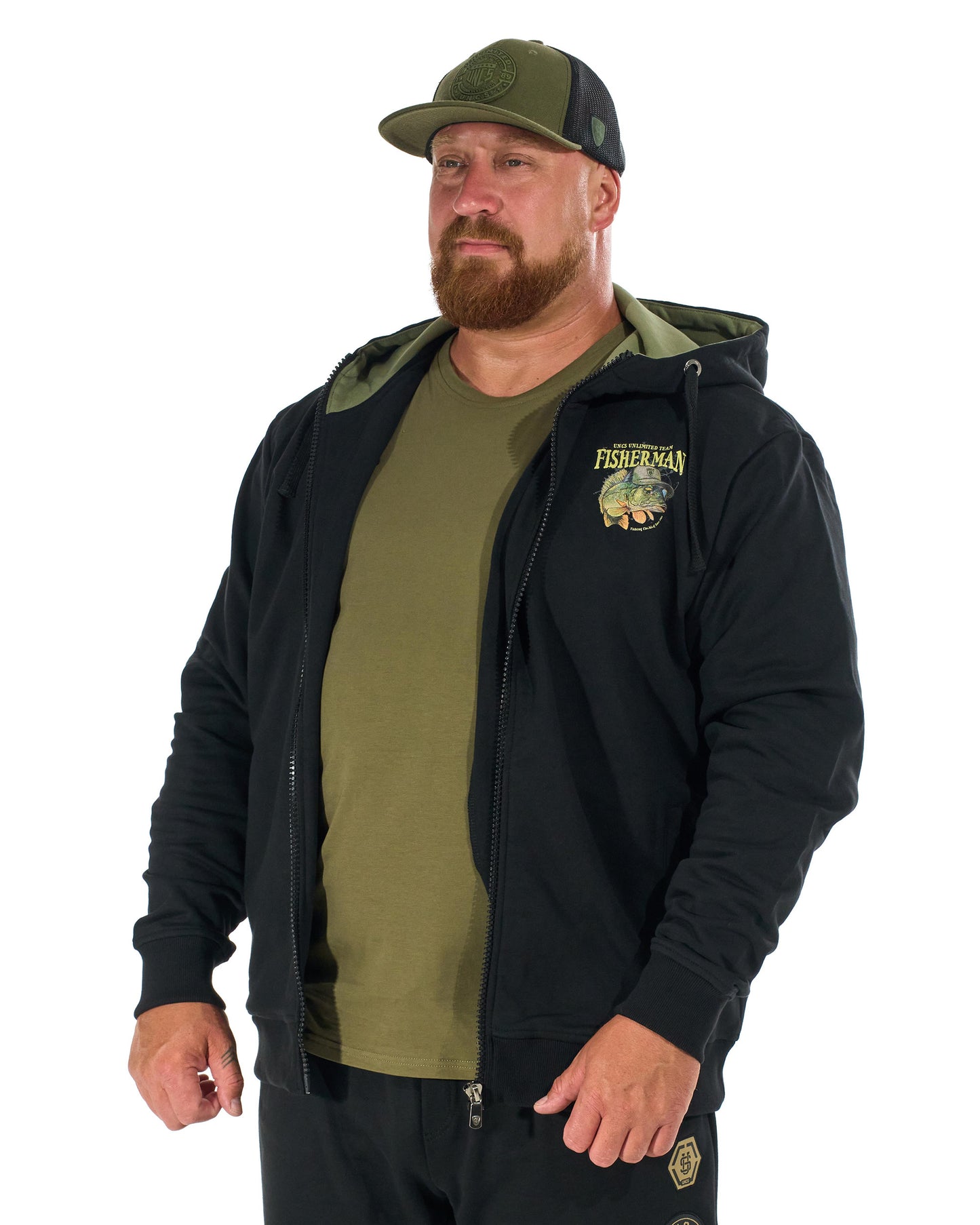 Pánská mikina FISHERMAN BLACK