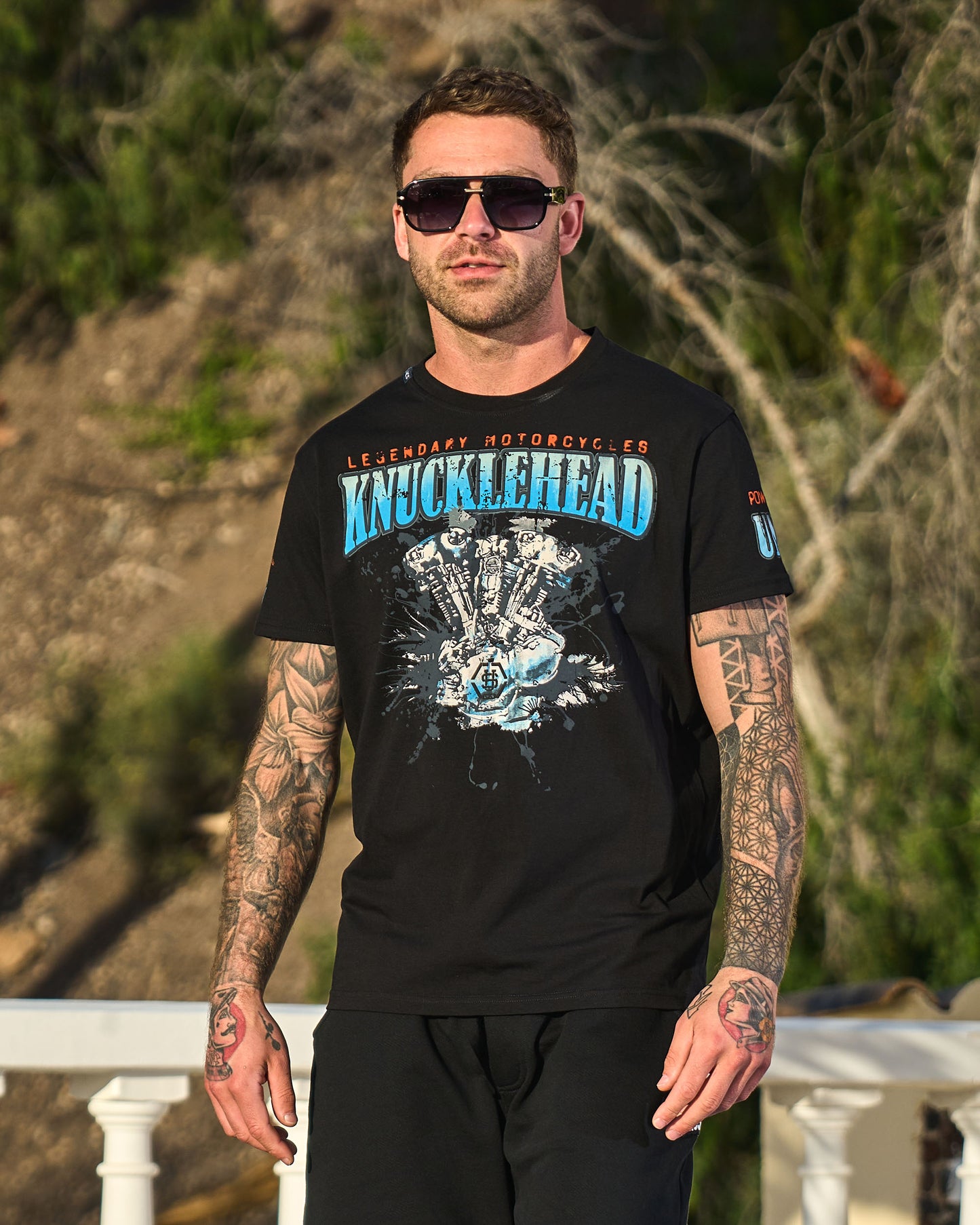 Pánské triko KNUCKLEHEAD II BLACK