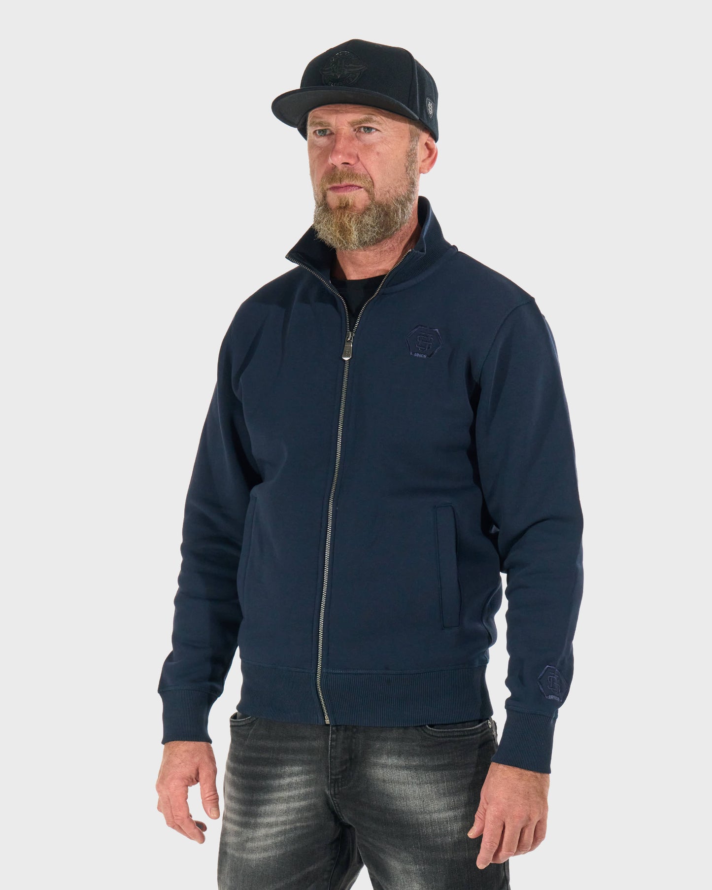 Pánská mikina HEXAGON DARK BLUE