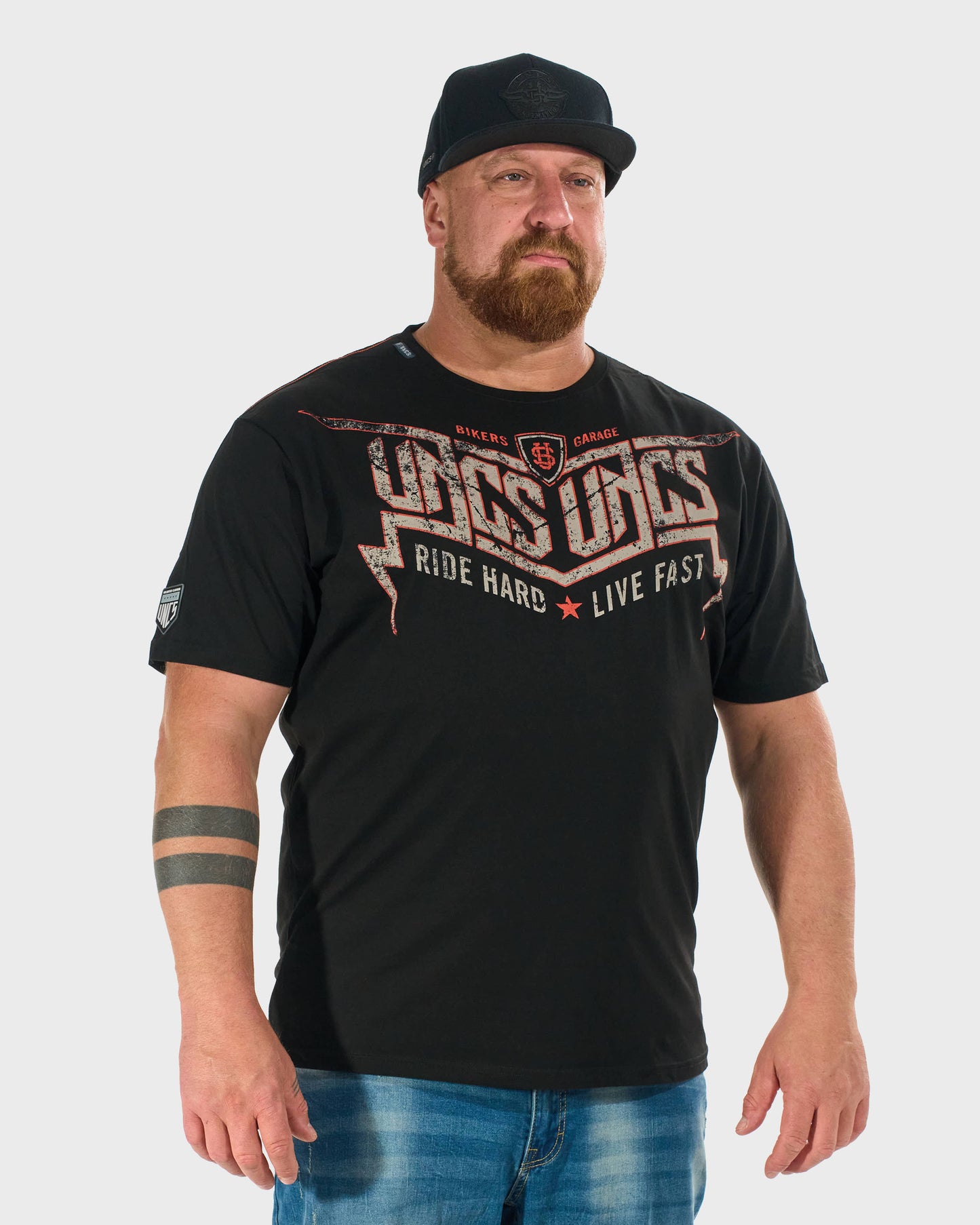 Pánské triko STORM BLACK/ORANGE