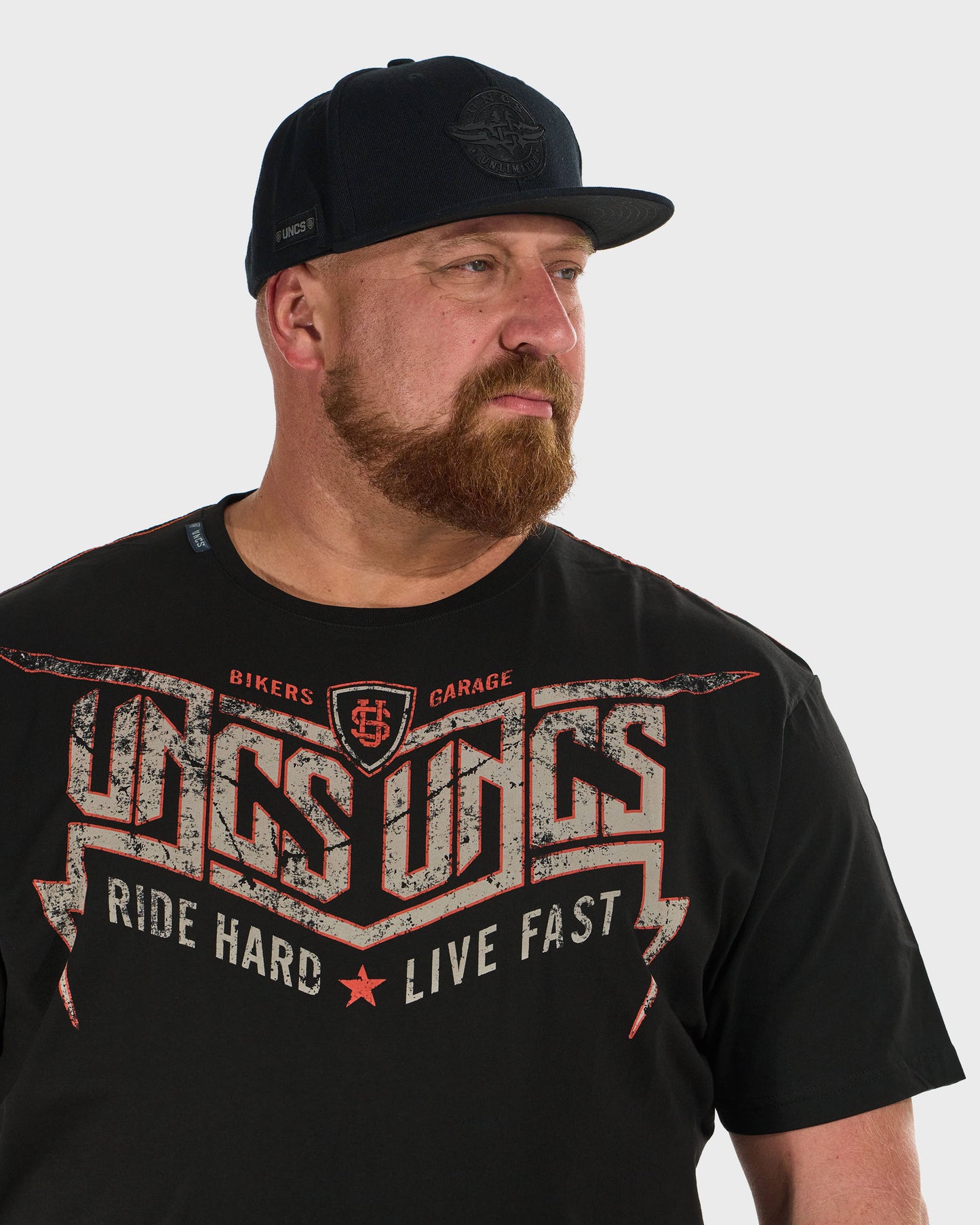 Pánské triko STORM BLACK/ORANGE