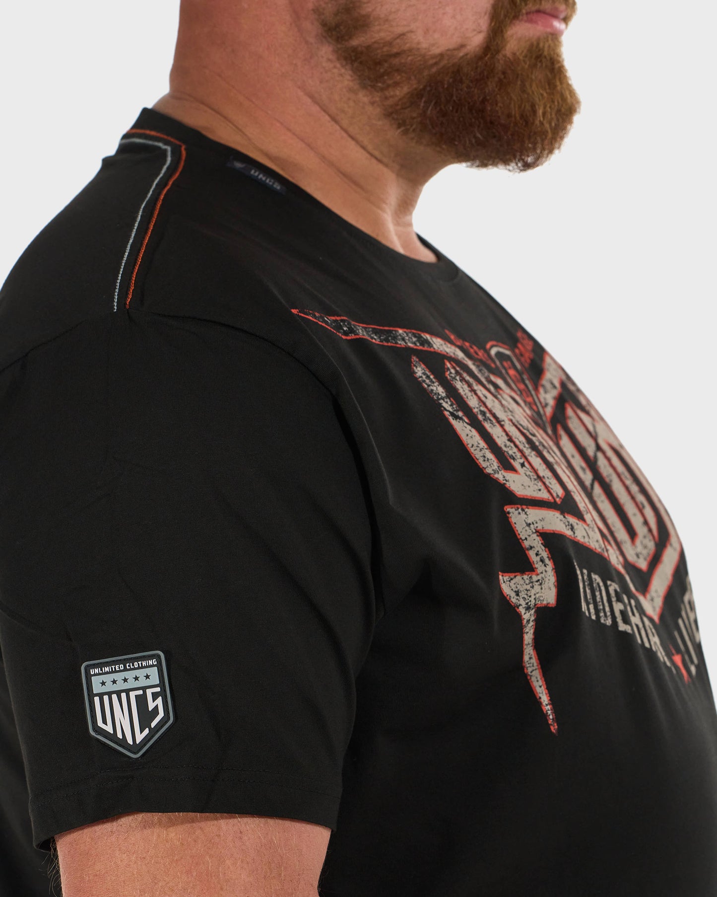 Pánské triko STORM BLACK/ORANGE