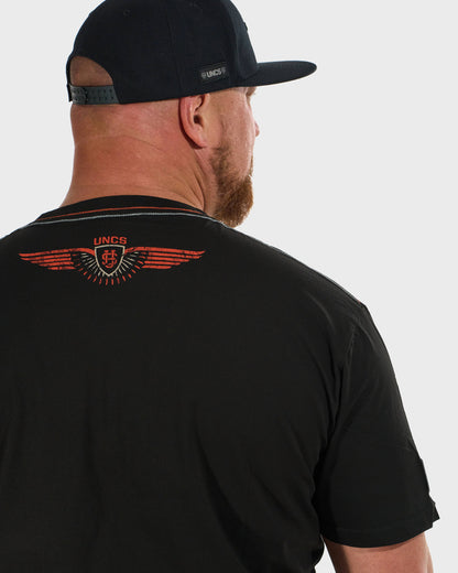 Pánské triko STORM BLACK/ORANGE