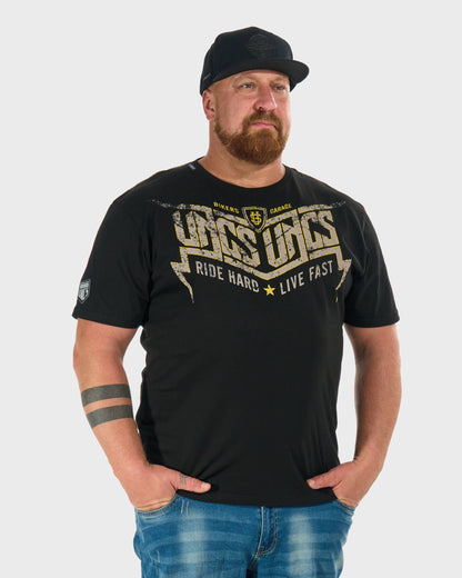 Pánské triko STORM BLACK/YELLOW