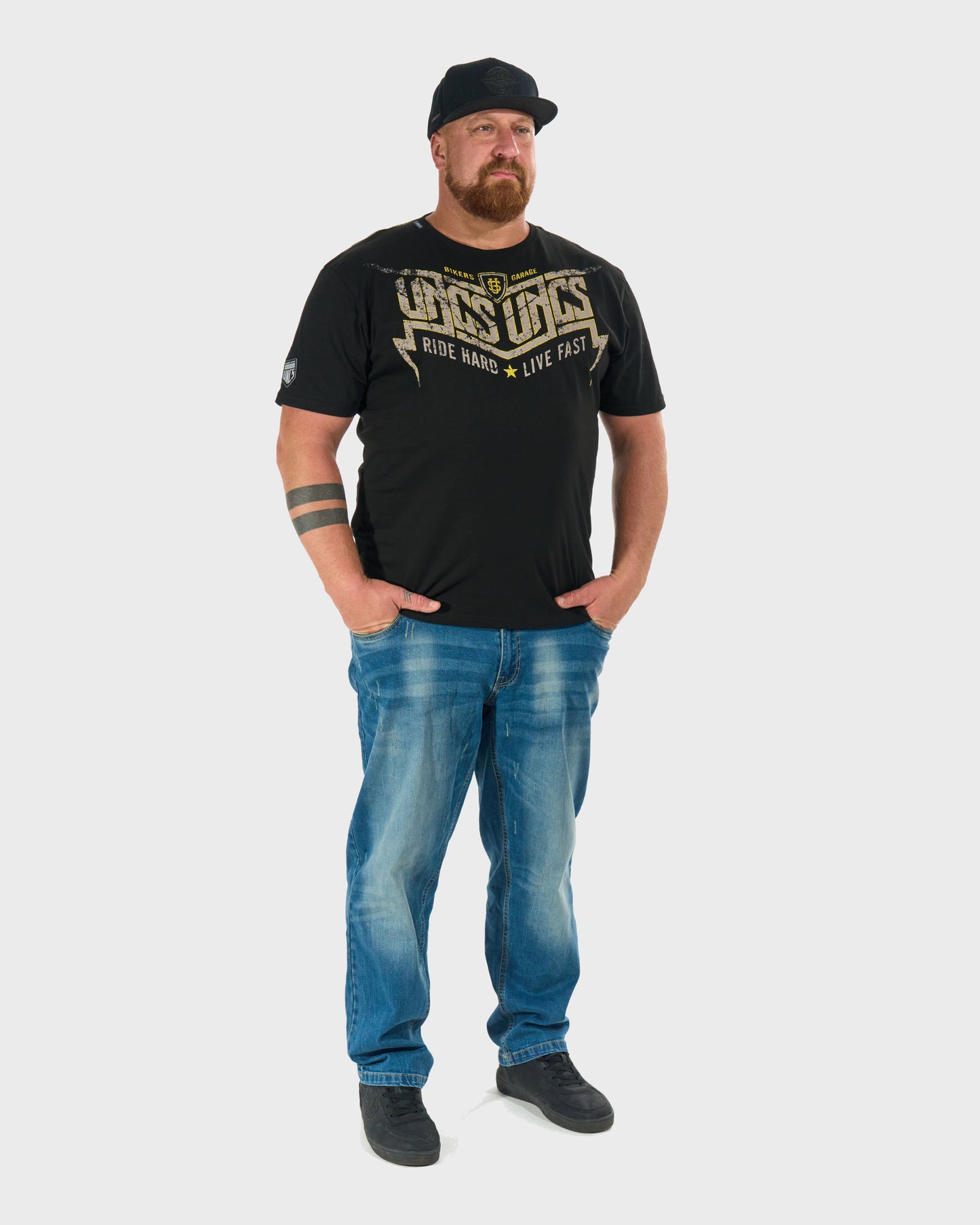 Pánské triko STORM BLACK/YELLOW