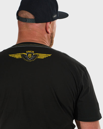 Pánské triko STORM BLACK/YELLOW