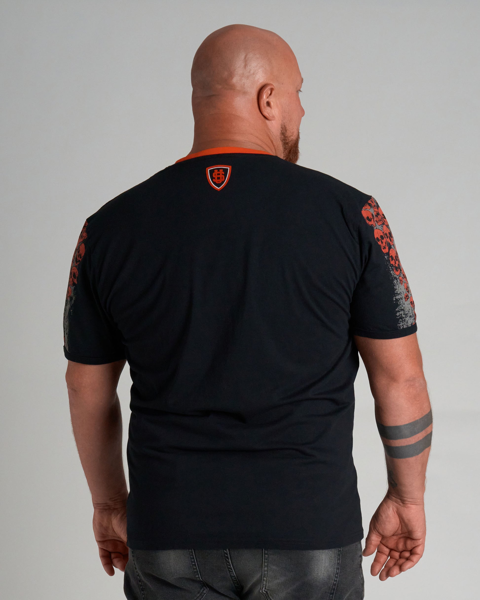 Pánské triko MALLORY IV BLACK/ORANGE