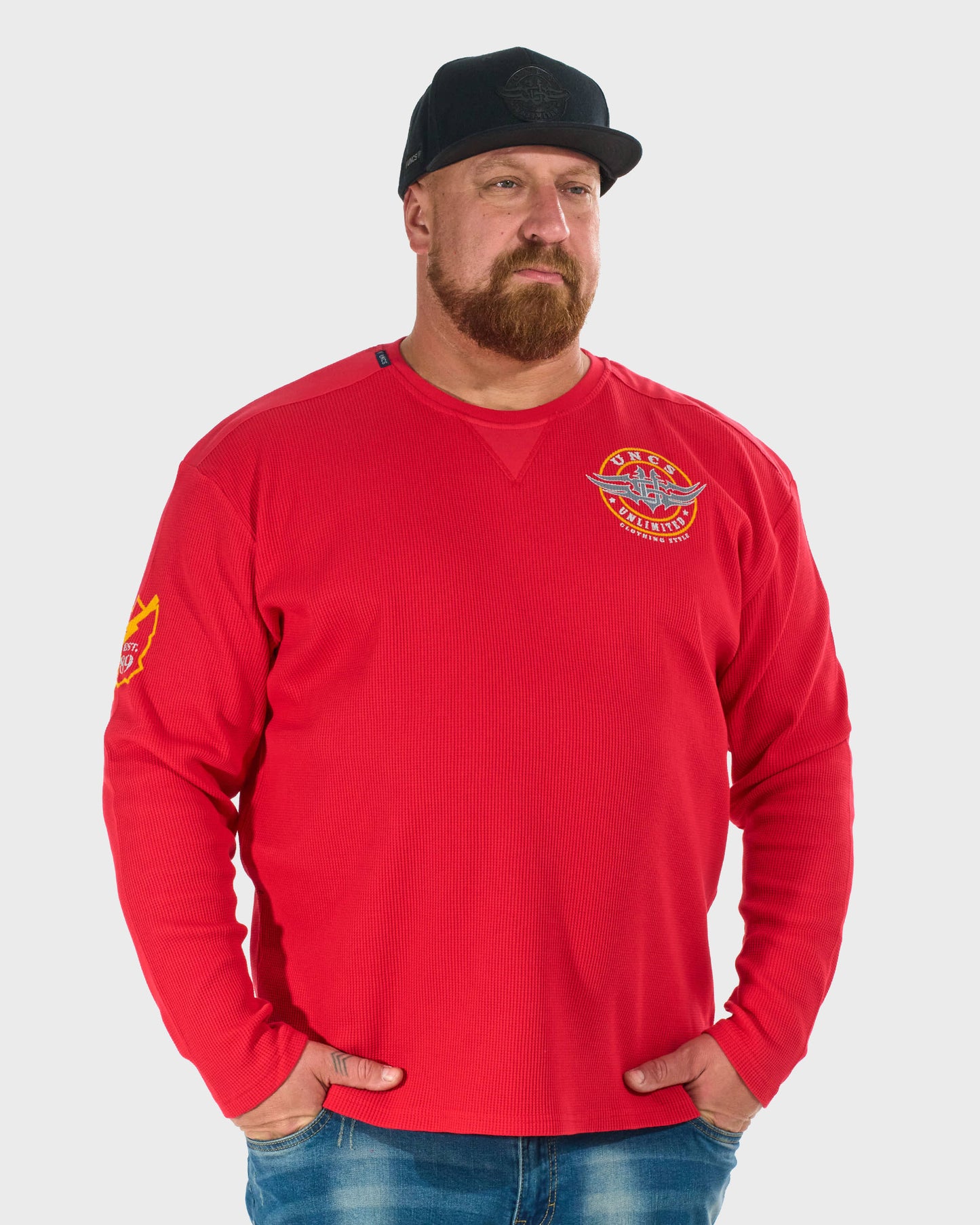 Pánské triko BROOKS III LS RED