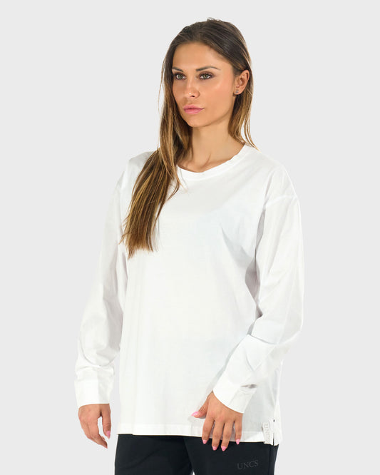 Dámské triko MISCHA LS (oversize) WHITE