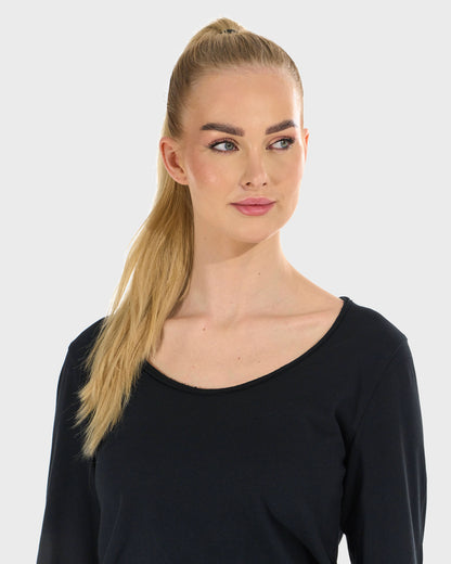 Dámské triko CLAUDIE LS BLACK