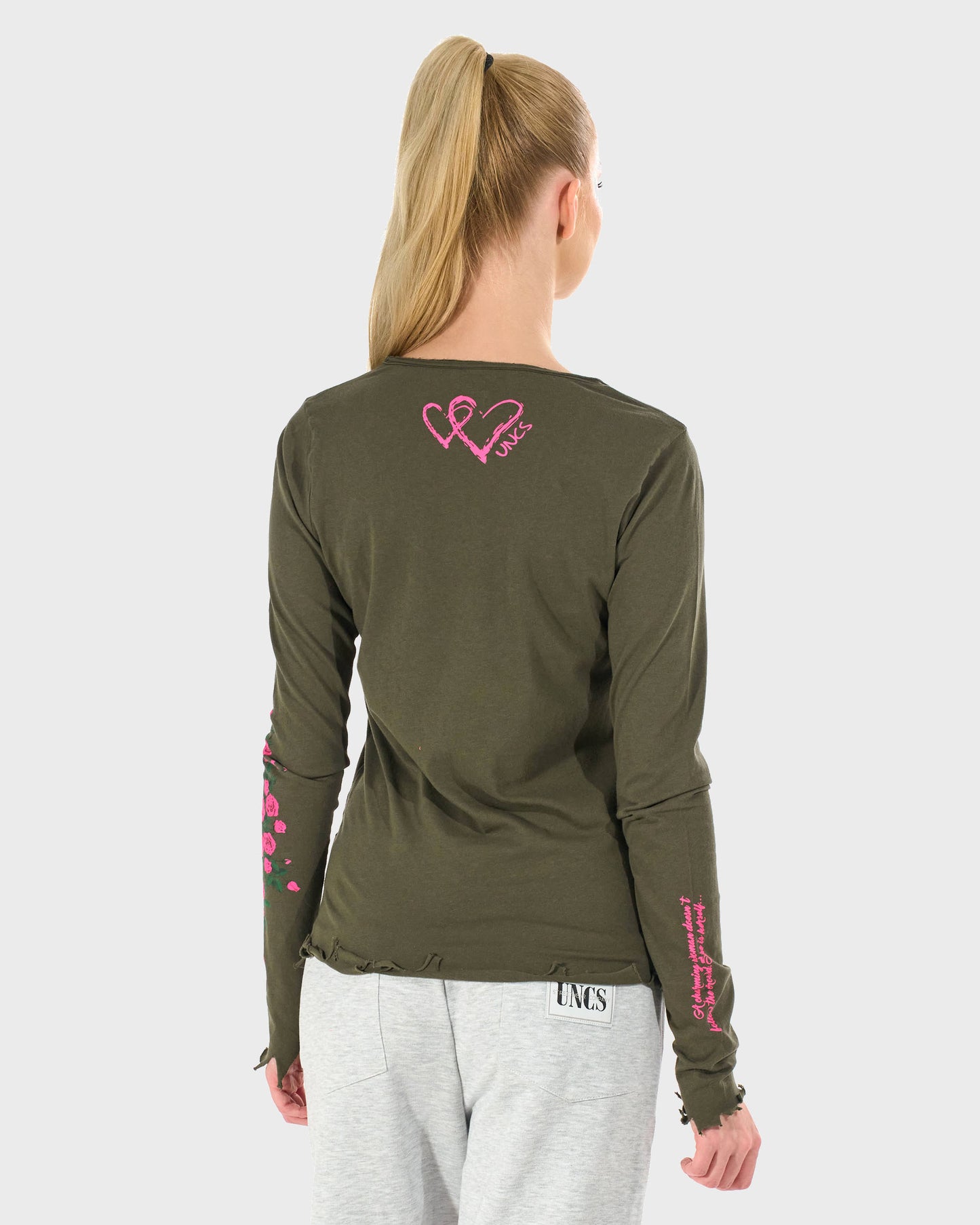 Dámské triko CLAUDIE LS KHAKI