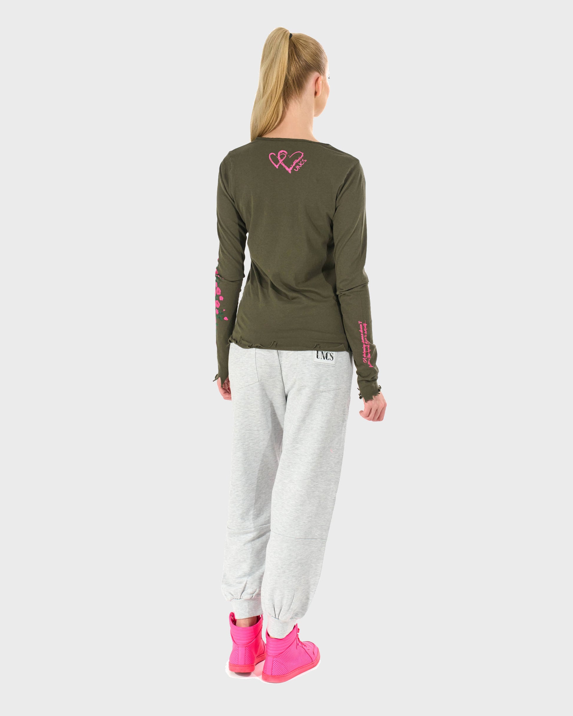 Dámské triko CLAUDIE LS KHAKI
