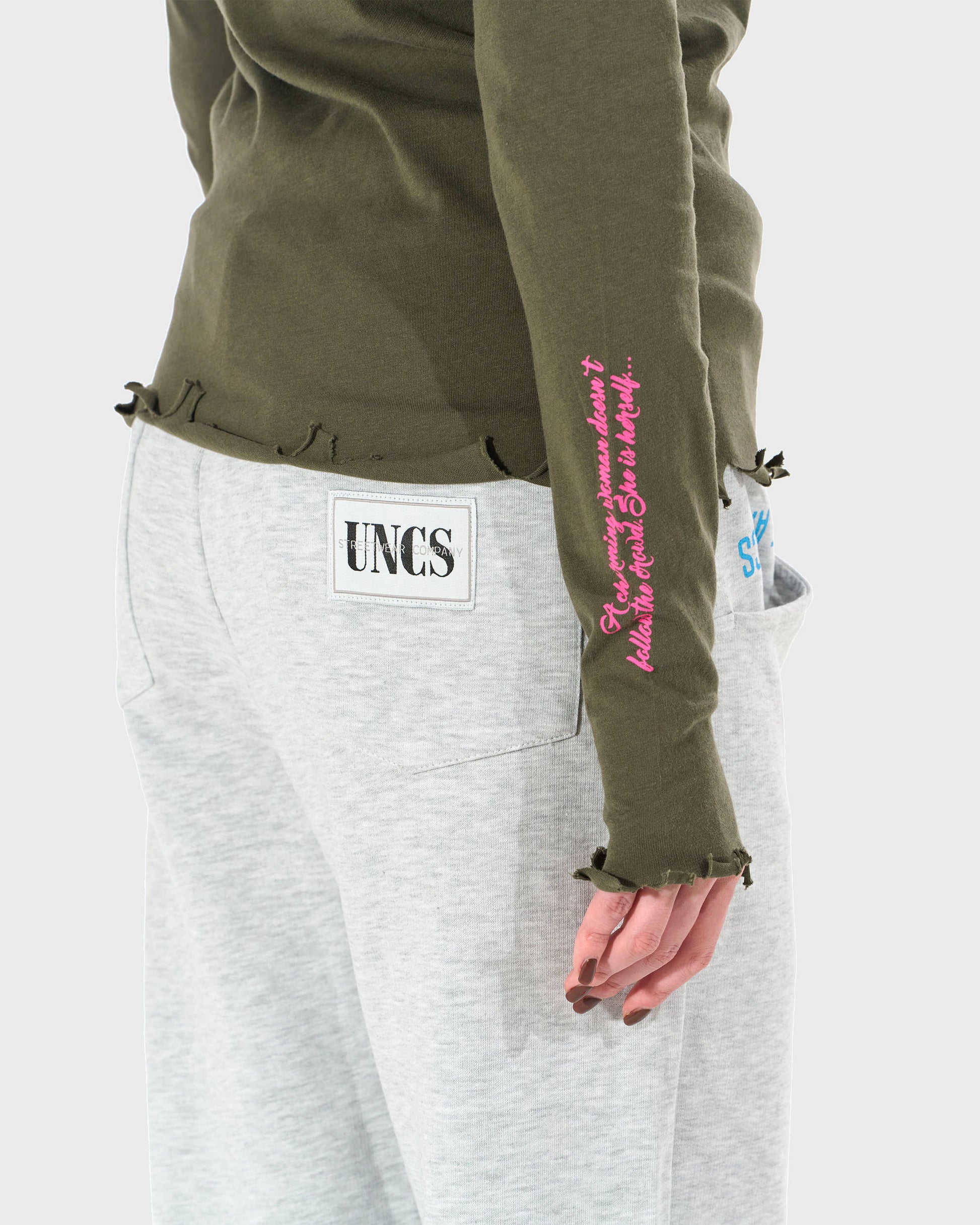 Dámské triko CLAUDIE LS KHAKI KHAKI