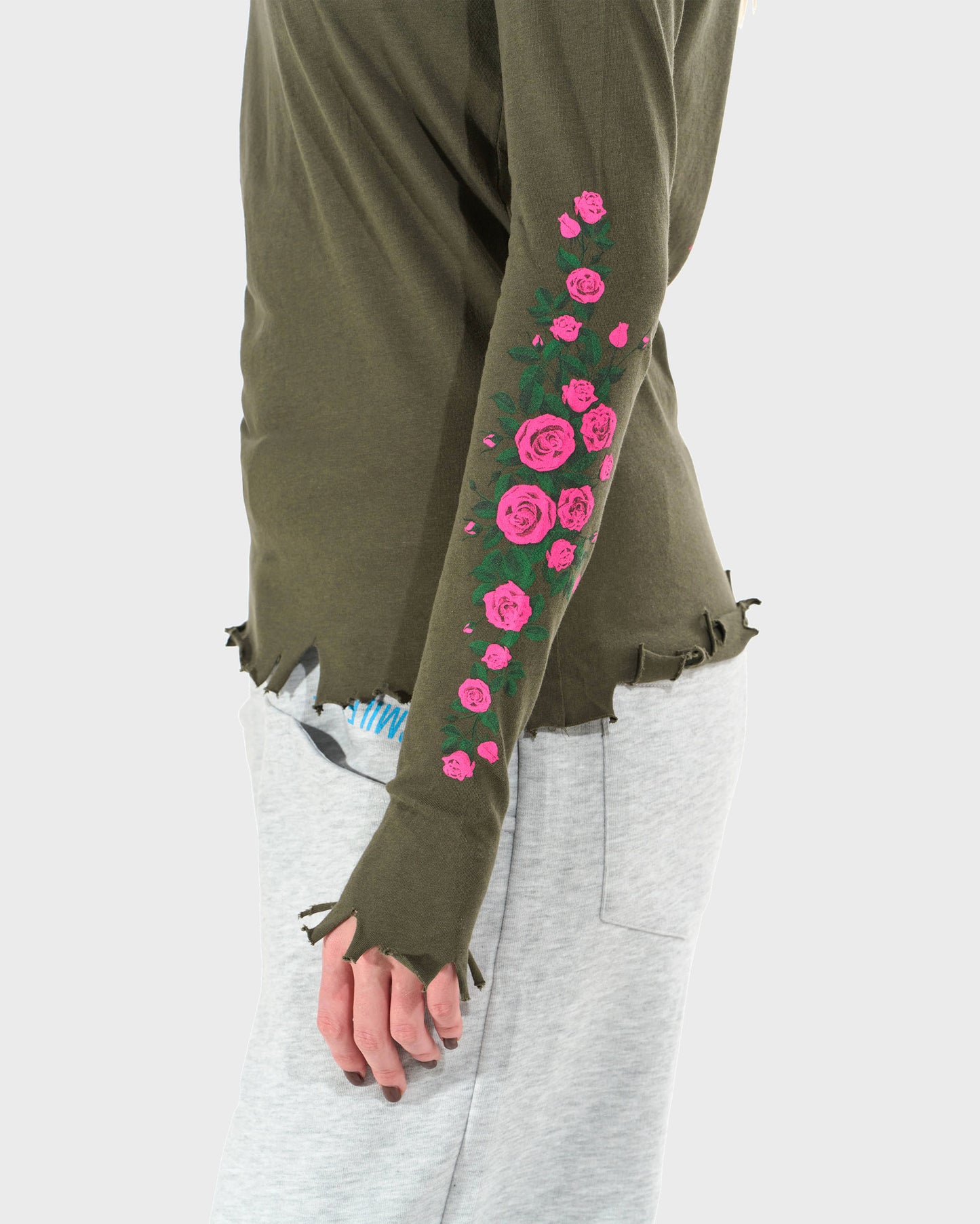 Dámské triko CLAUDIE LS KHAKI KHAKI