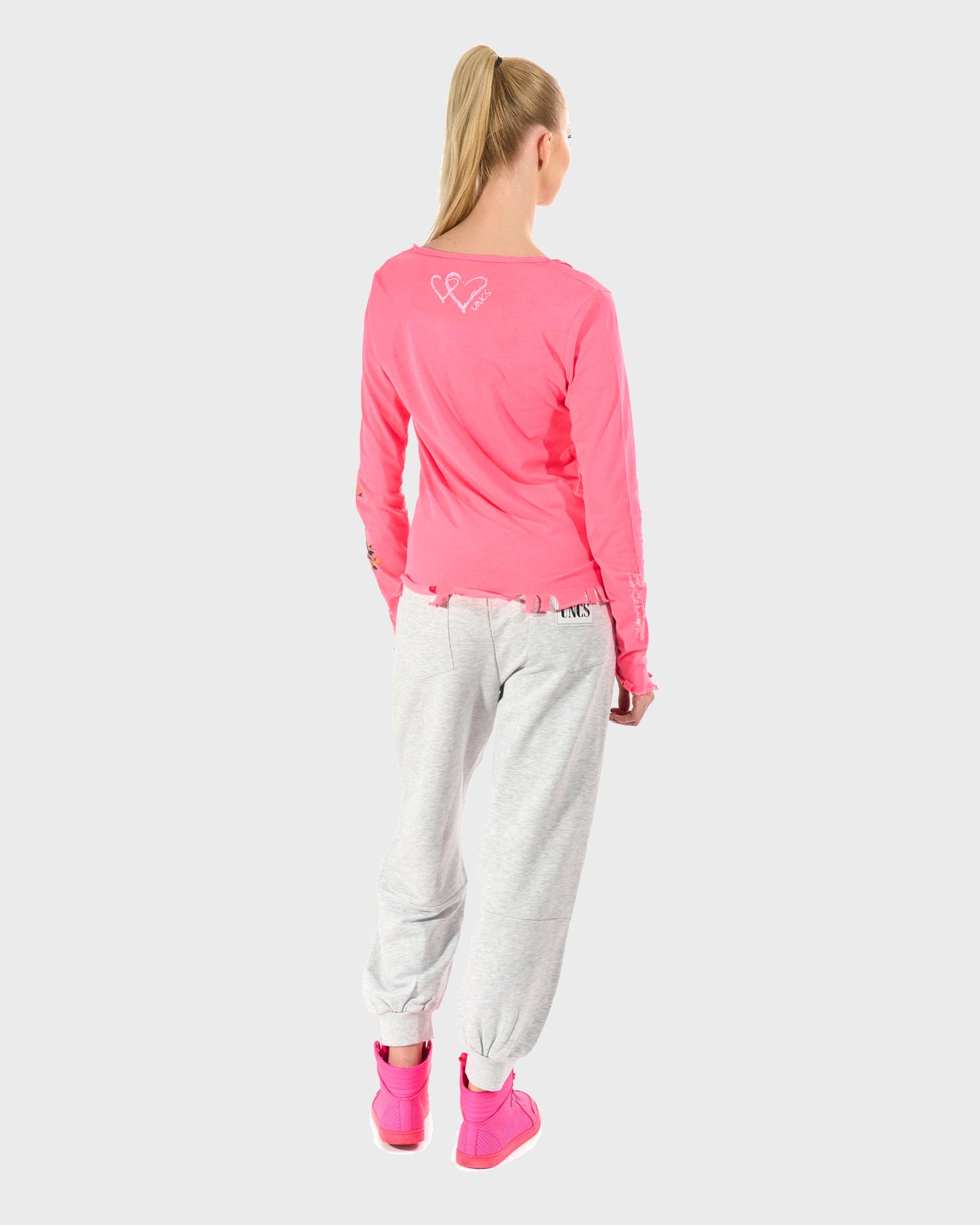 Dámské triko CLAUDIE LS NEON PINK
