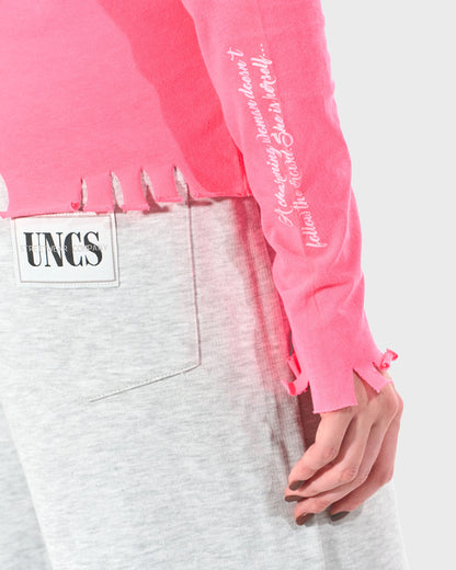 Dámské triko CLAUDIE LS NEON PINK