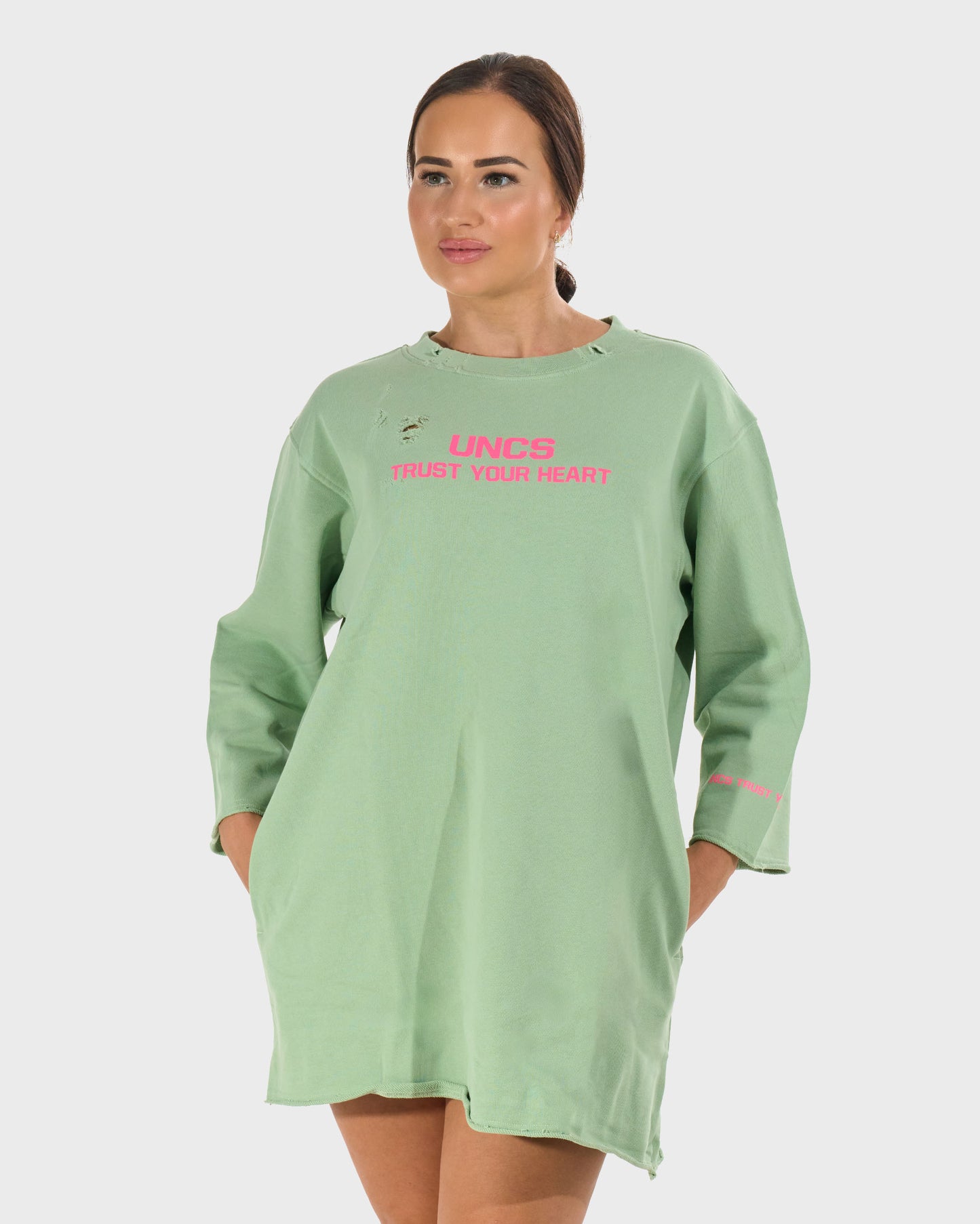 Dámské šaty POMPONIE PISTACHIO
