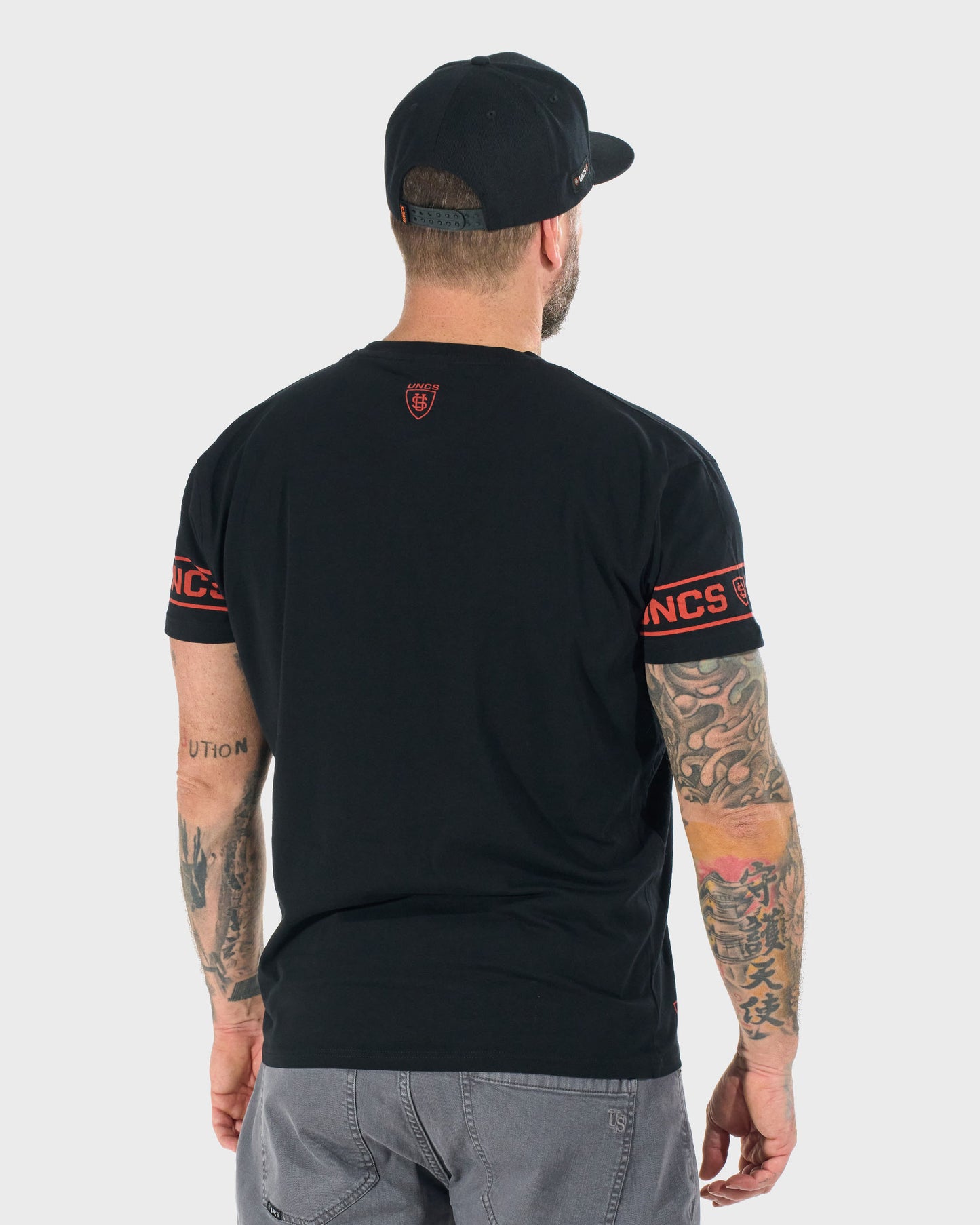Pánské triko BRADY II BLACK/ORANGE