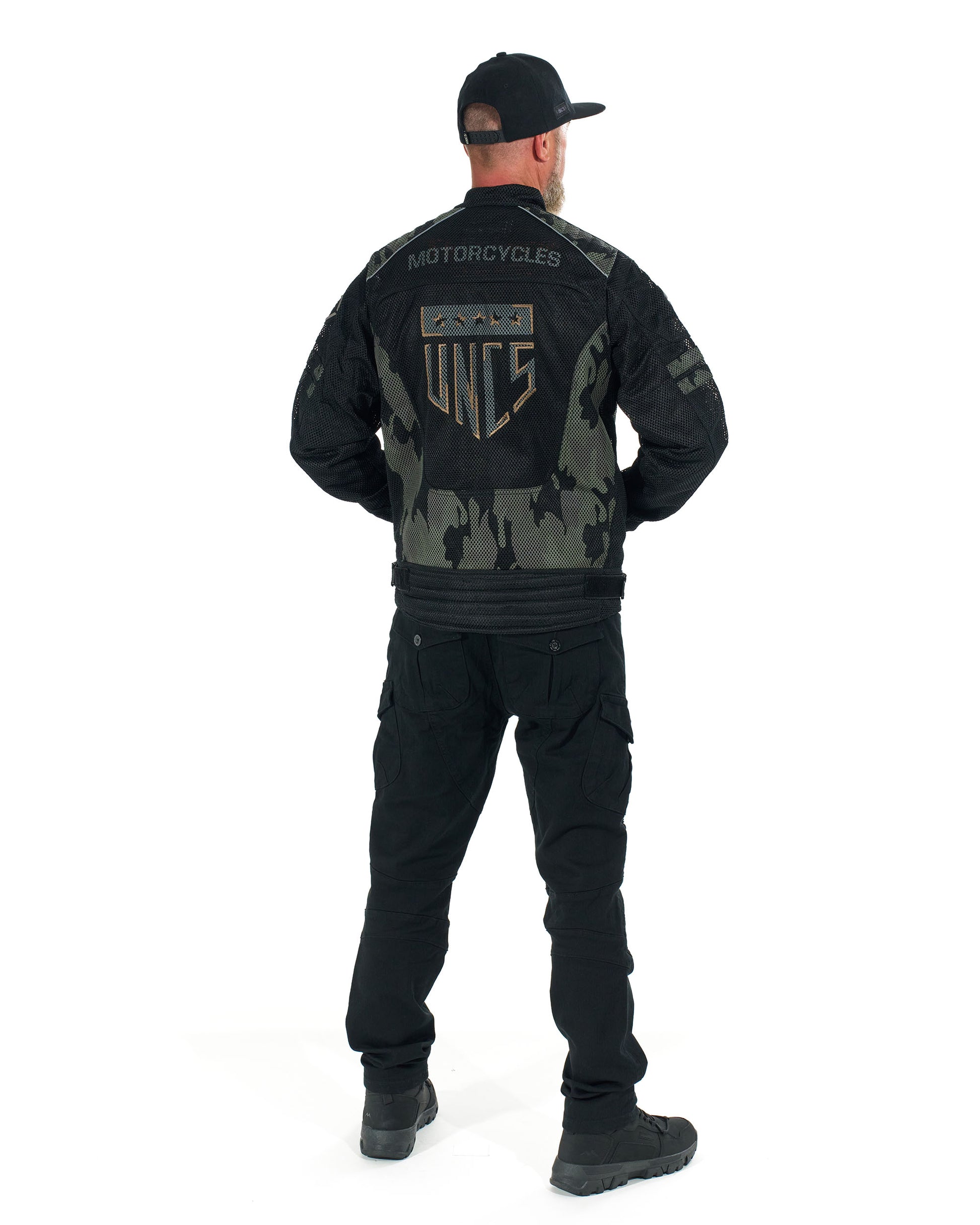Pánská bunda MOTORCYCLE (WITH PRINT) BLACK